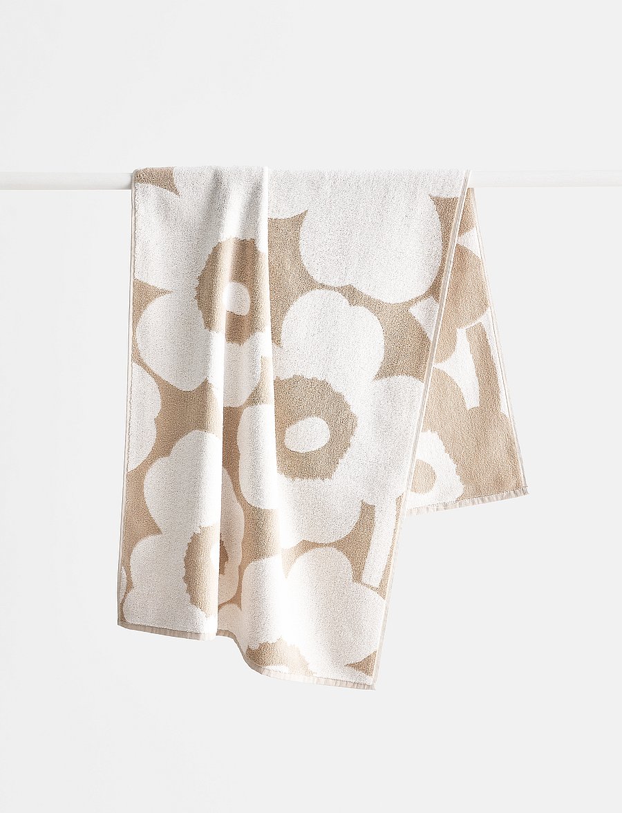 Marimekko Home - UNIKKO BATH TOWEL 70X150 CM - die niedrigsten preise - beige, white - 2