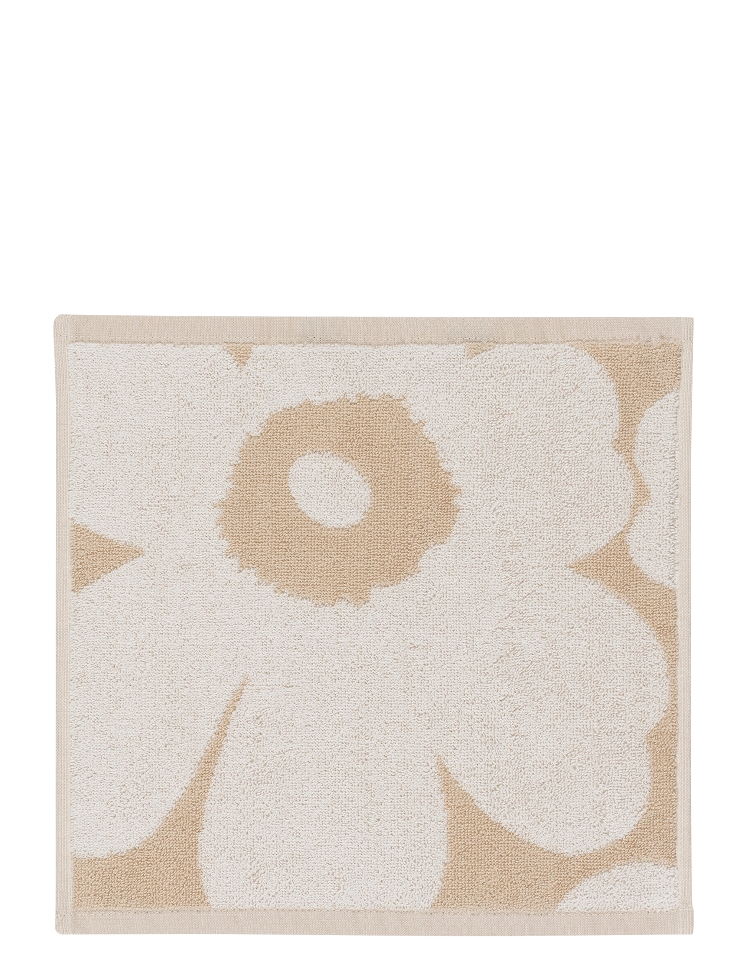 Marimekko Home UNIKKO MINI TOWEL 30X30 CM - Baderomstekstiler - BEIGE, WHITE / beige