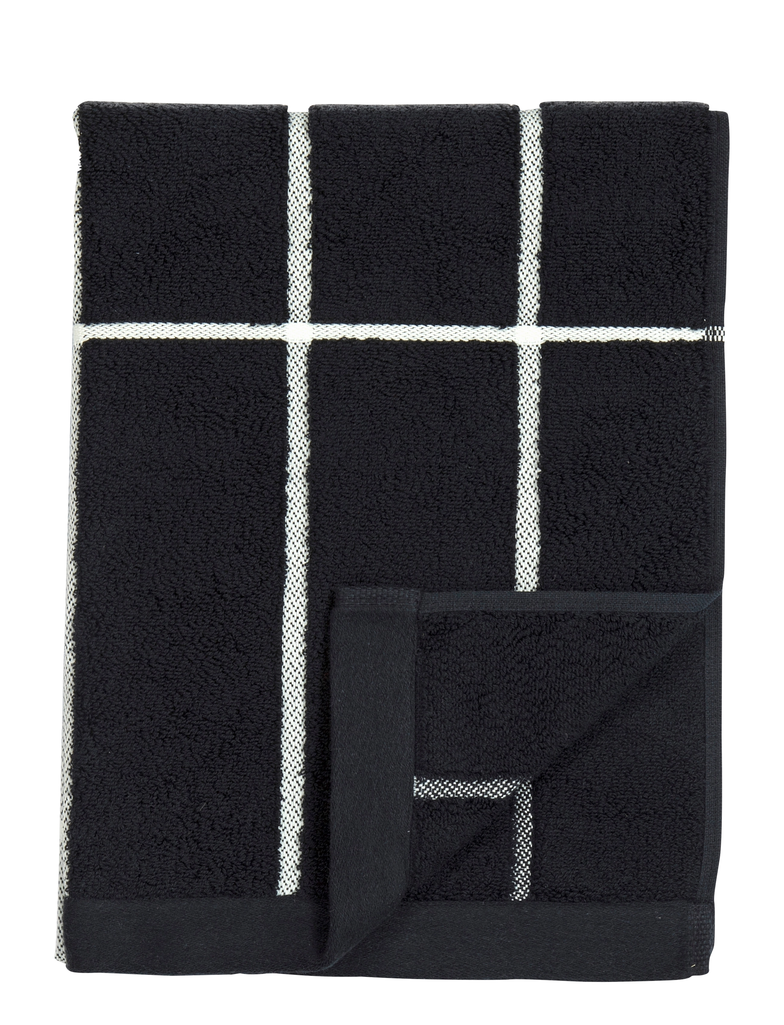 Marimekko Home TIILISKIVI HAND TOWEL 50X70CM - Marimekko Home - BLACK, WHITE / black
