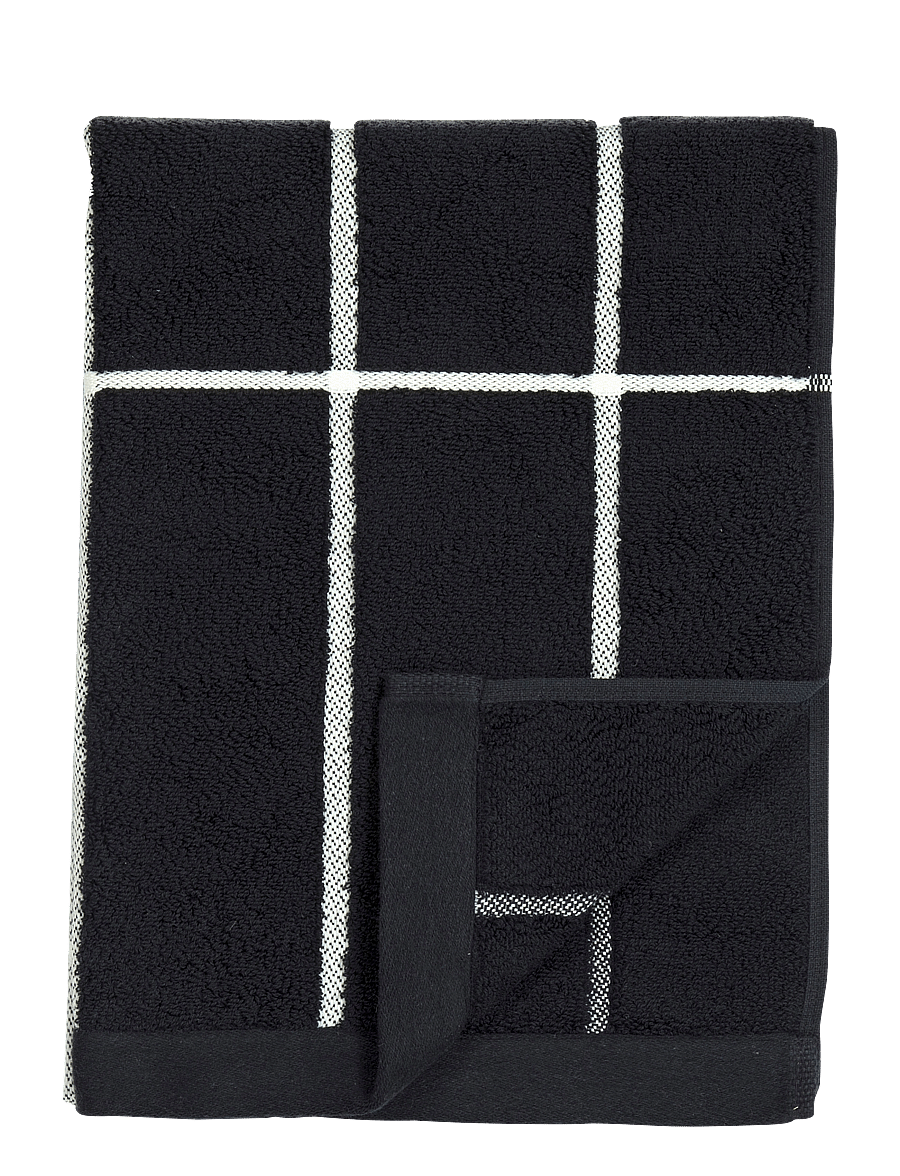 Marimekko Home - TIILISKIVI HAND TOWEL 50X70CM - badetücher - black, white - 0