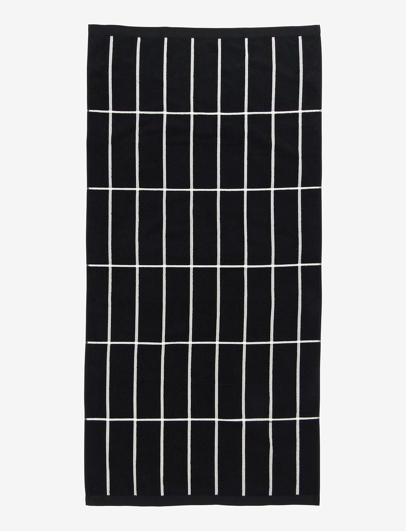 Marimekko Home - TIILISKIVI HAND TOWEL 50X70CM - handtücher - black, white - 1