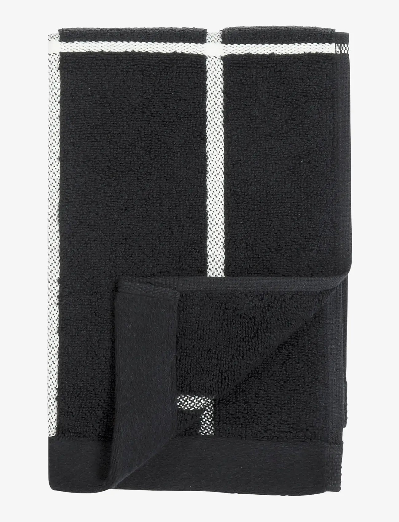 Marimekko Home - TIILISKIVI GUEST TOWEL 30X50 - külaliste käterätikud - black, white - 0