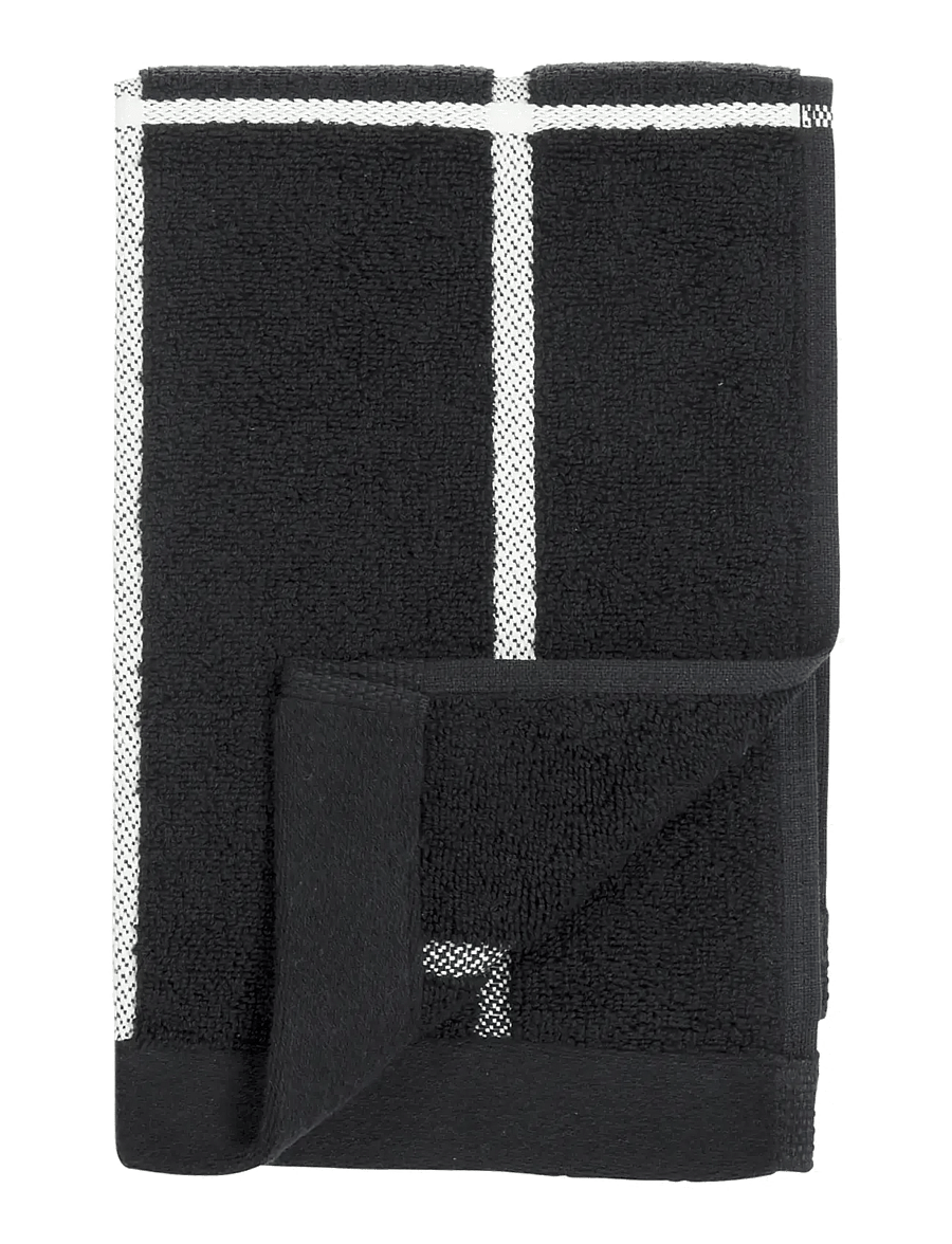 Marimekko Home - TIILISKIVI GUEST TOWEL 30X50 - vonios rankšluosčiai - black,white - 0