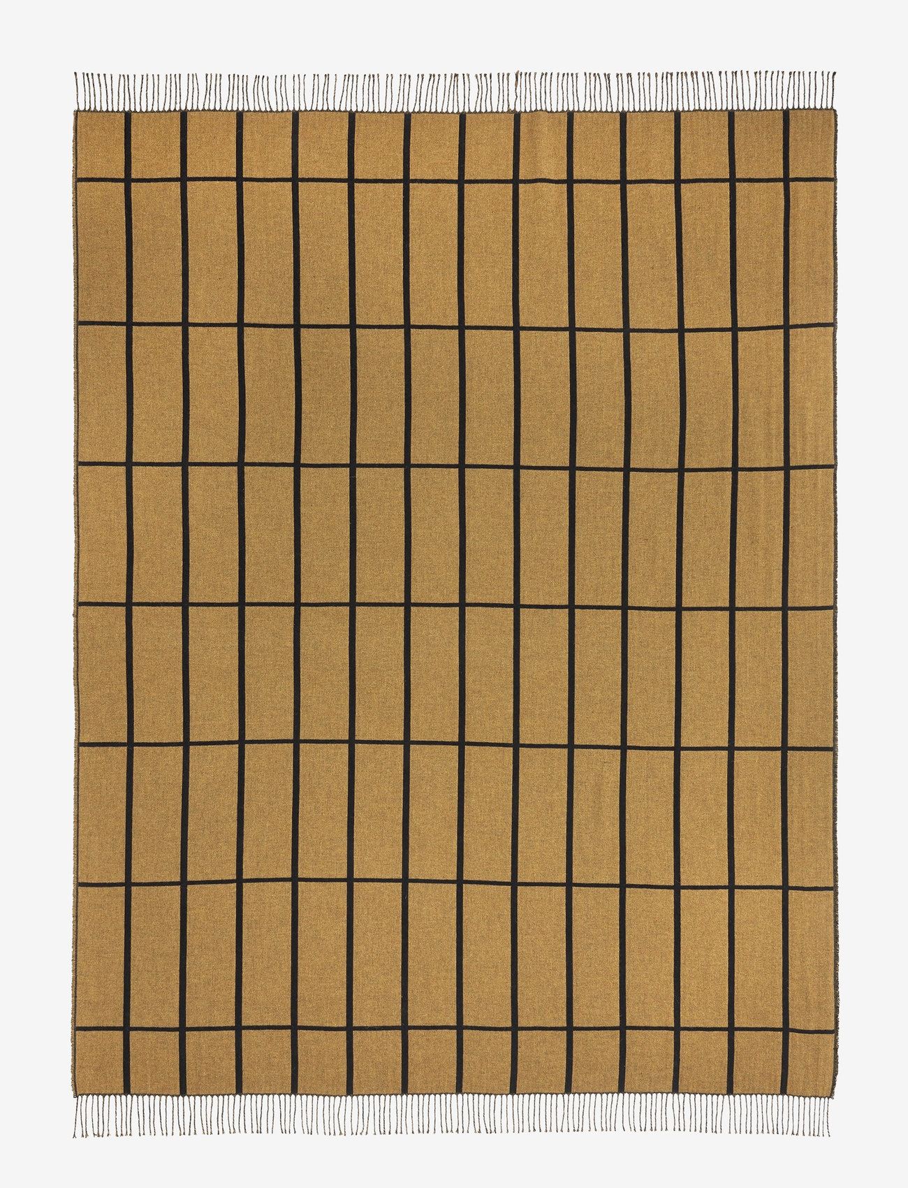 Marimekko Home - TIILISKIVI THROW 130X175CM - odzież outdoor - caviar, gold - 1
