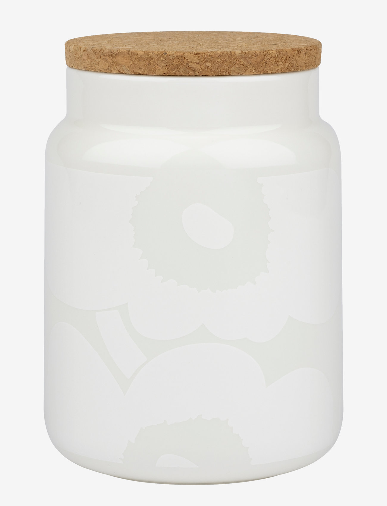 Marimekko Home - UNIKKO JAR 1,2L - vorratsgläser - white, white - 0