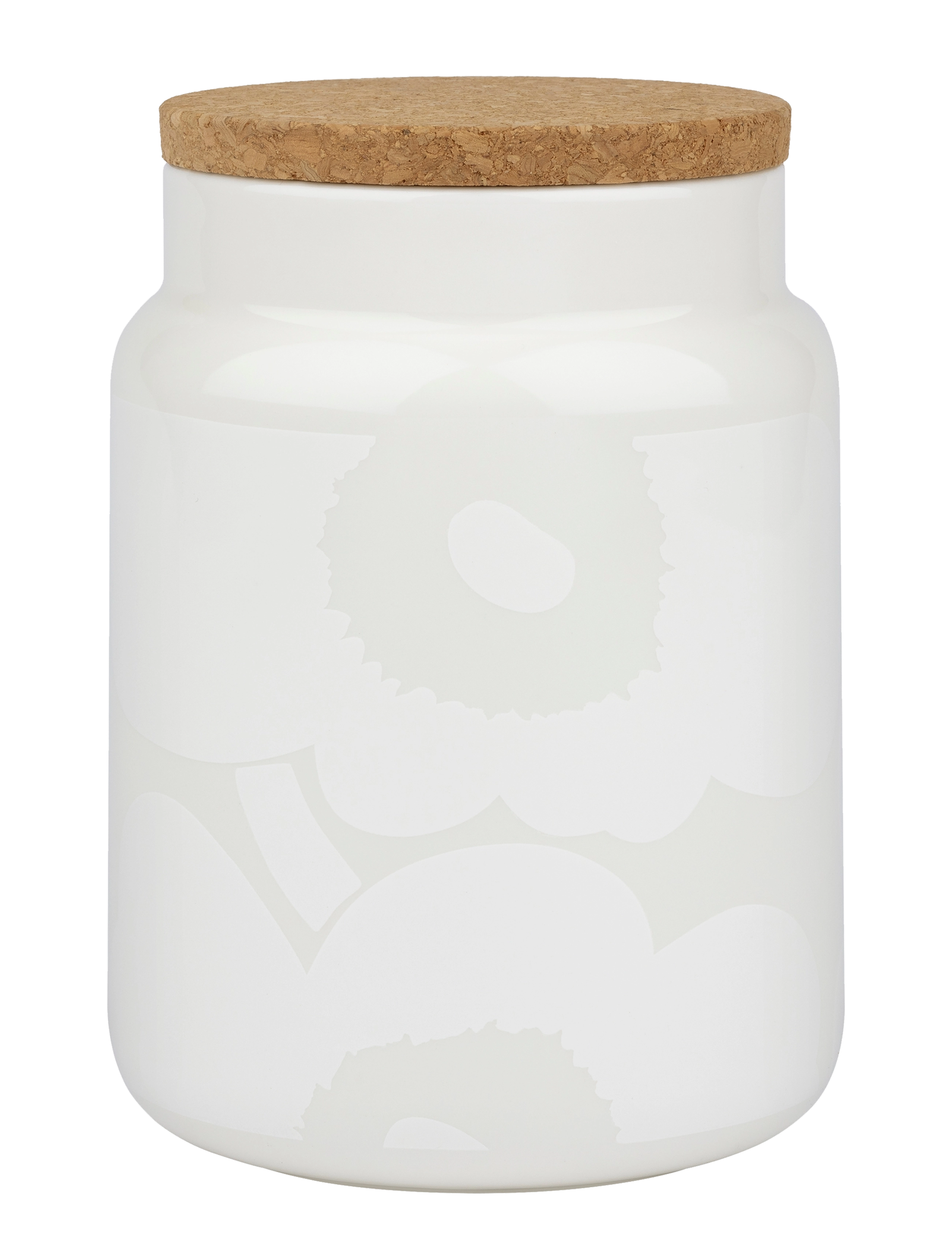 Marimekko Home UNIKKO JAR 0,7L - Kitchen jars - WHITE, WHITE / white