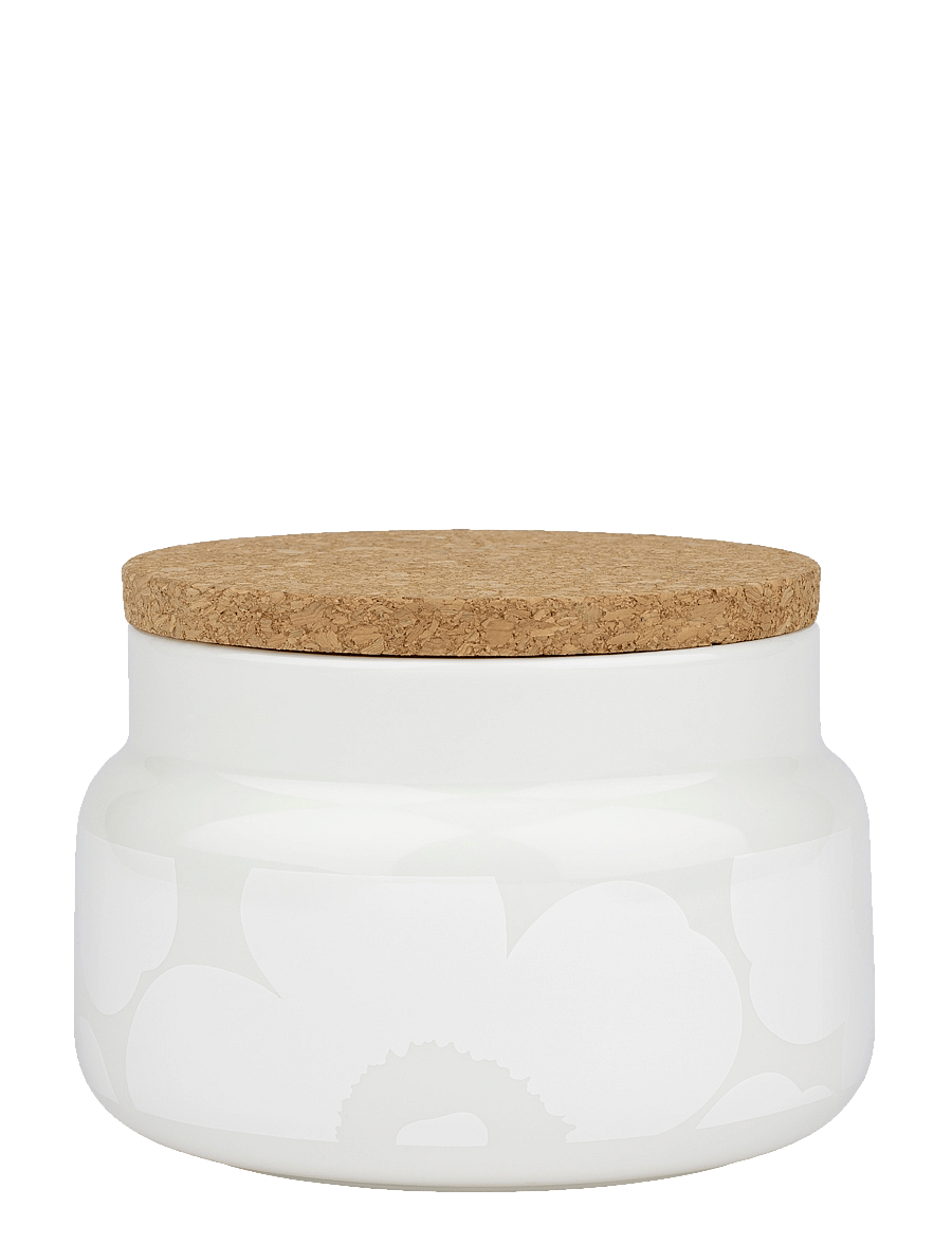 Marimekko Home - UNIKKO JAR 0,7L - vorratsgläser - white, white - 1