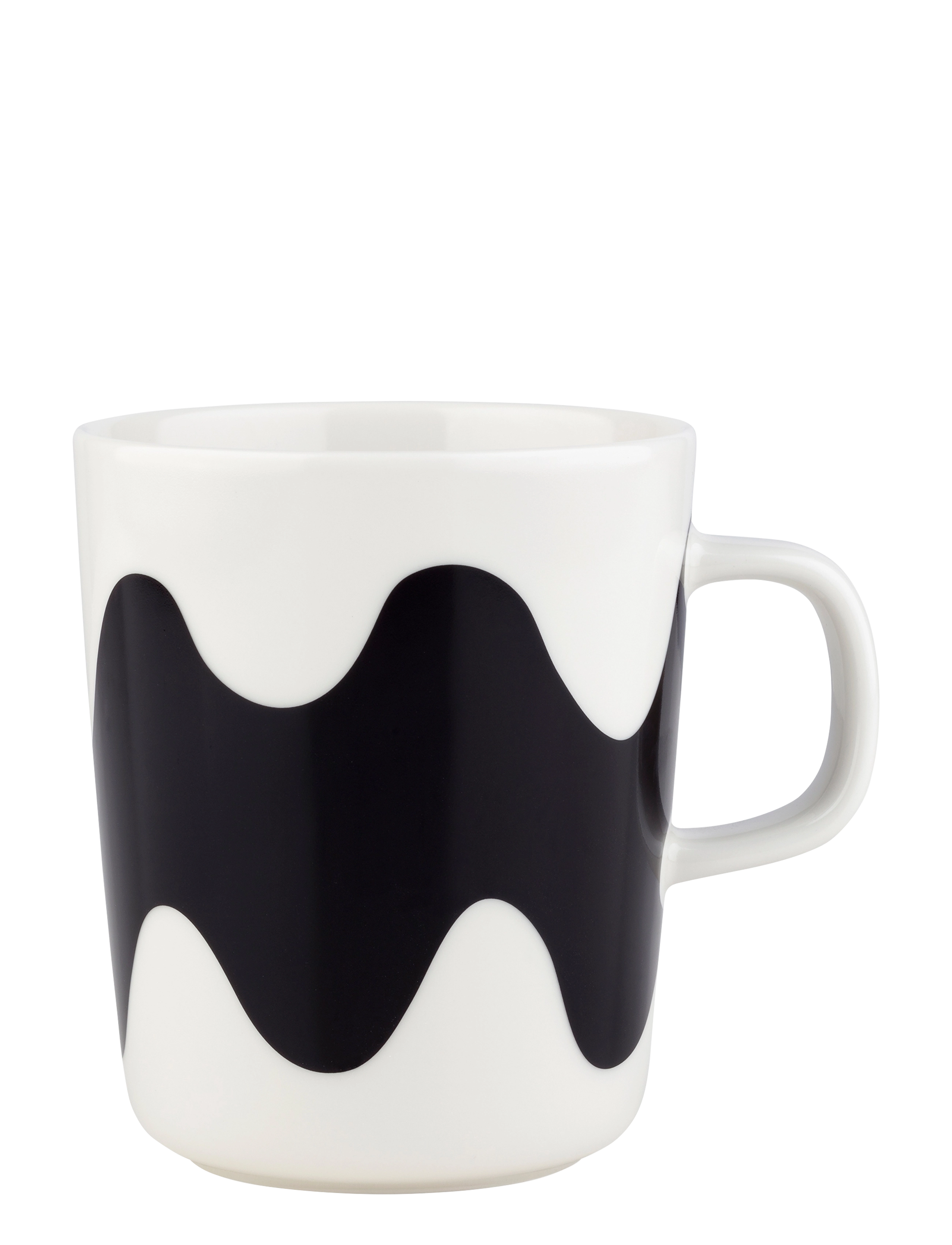 Marimekko Home LOKKI MUG 2,5 DL - Krus & Kopper - BLACK/WHITE / black