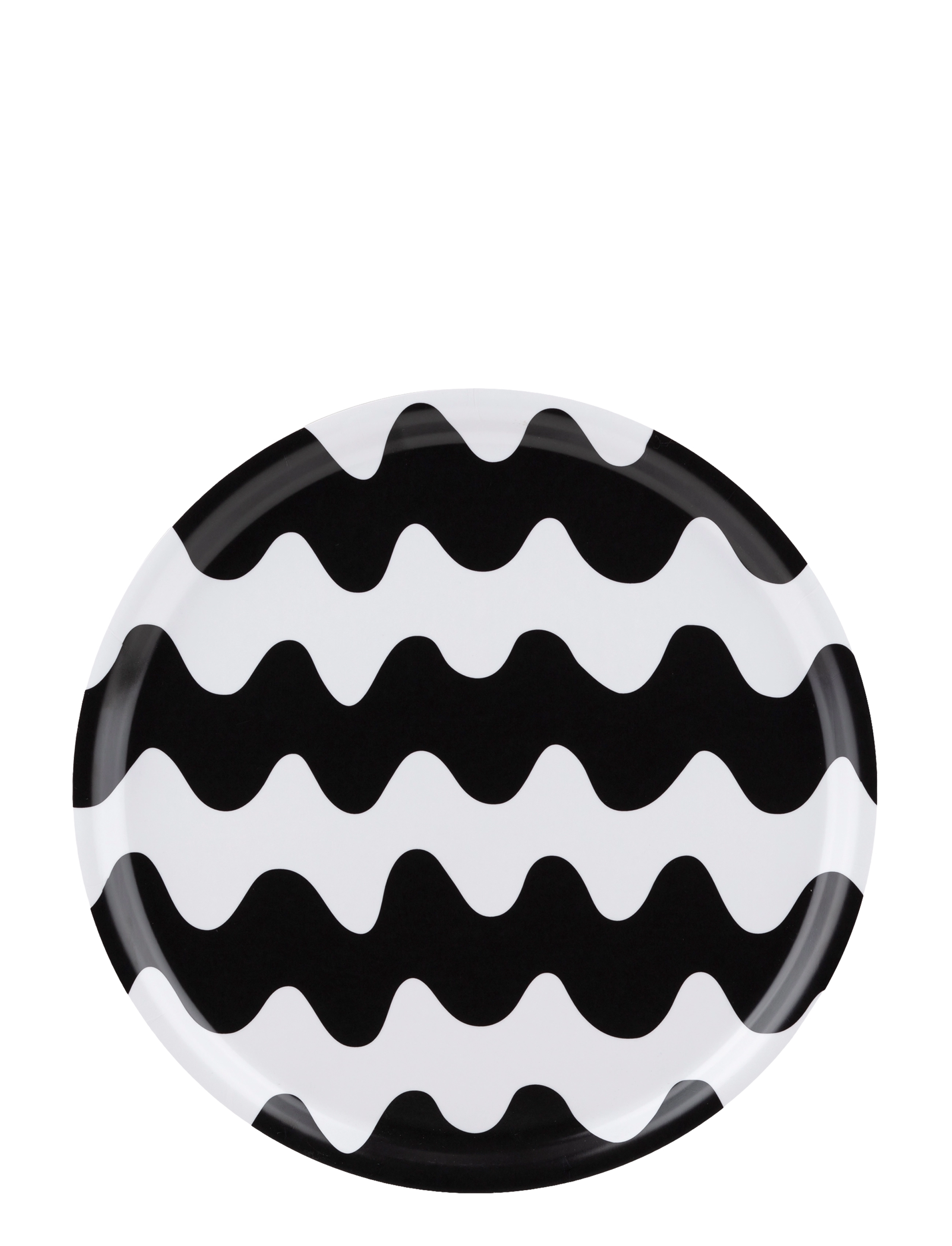 Marimekko Home LOKKI PLATE 20CM - Marimekko Home - BLACK, WHITE / black