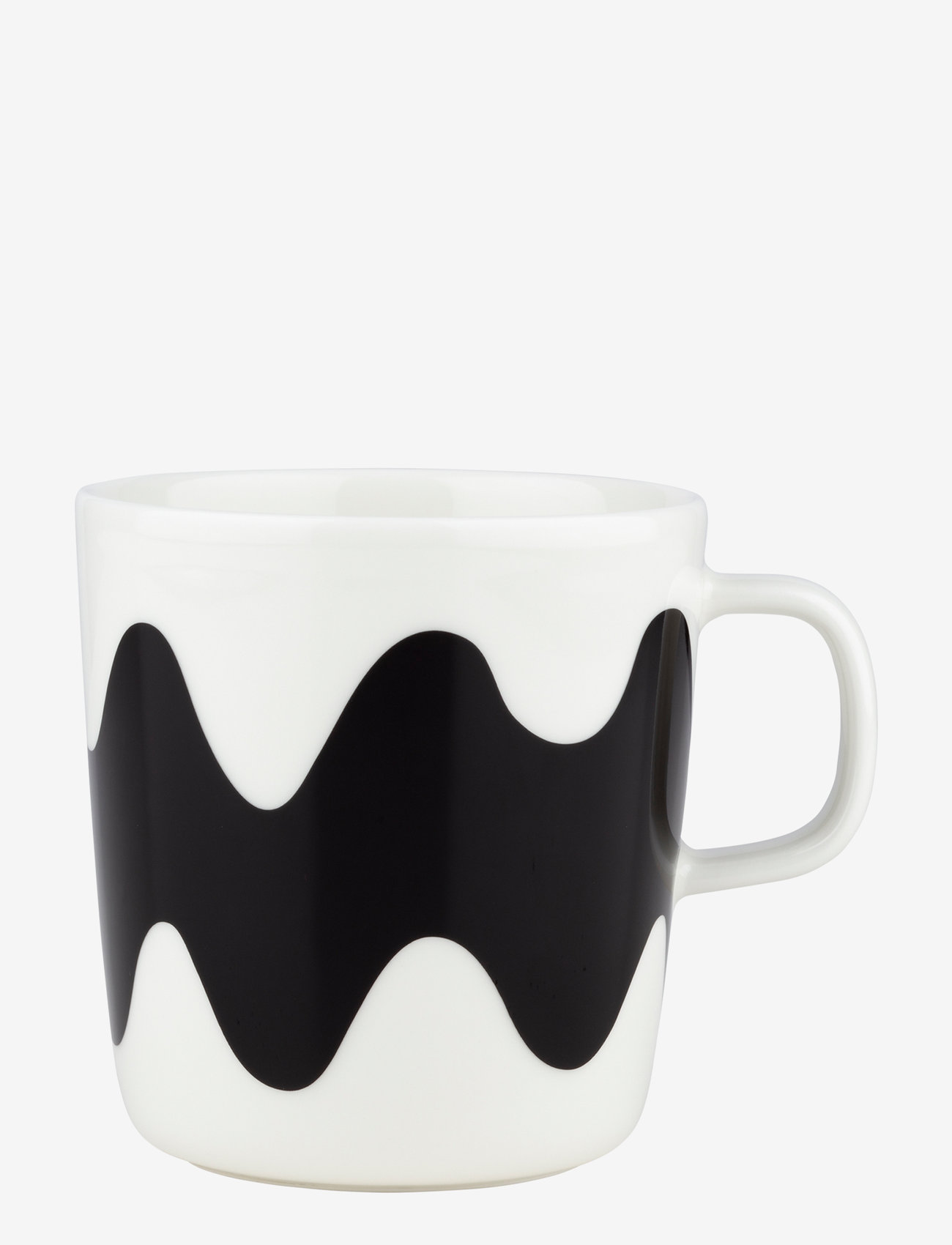 Marimekko Home - LOKKI MUG 4 DL - kohvitassid - black, white - 0