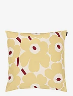 P.UNIKKO CUSHION COVER 50X50CM - COTTON, BUTTER YELLOW, RED