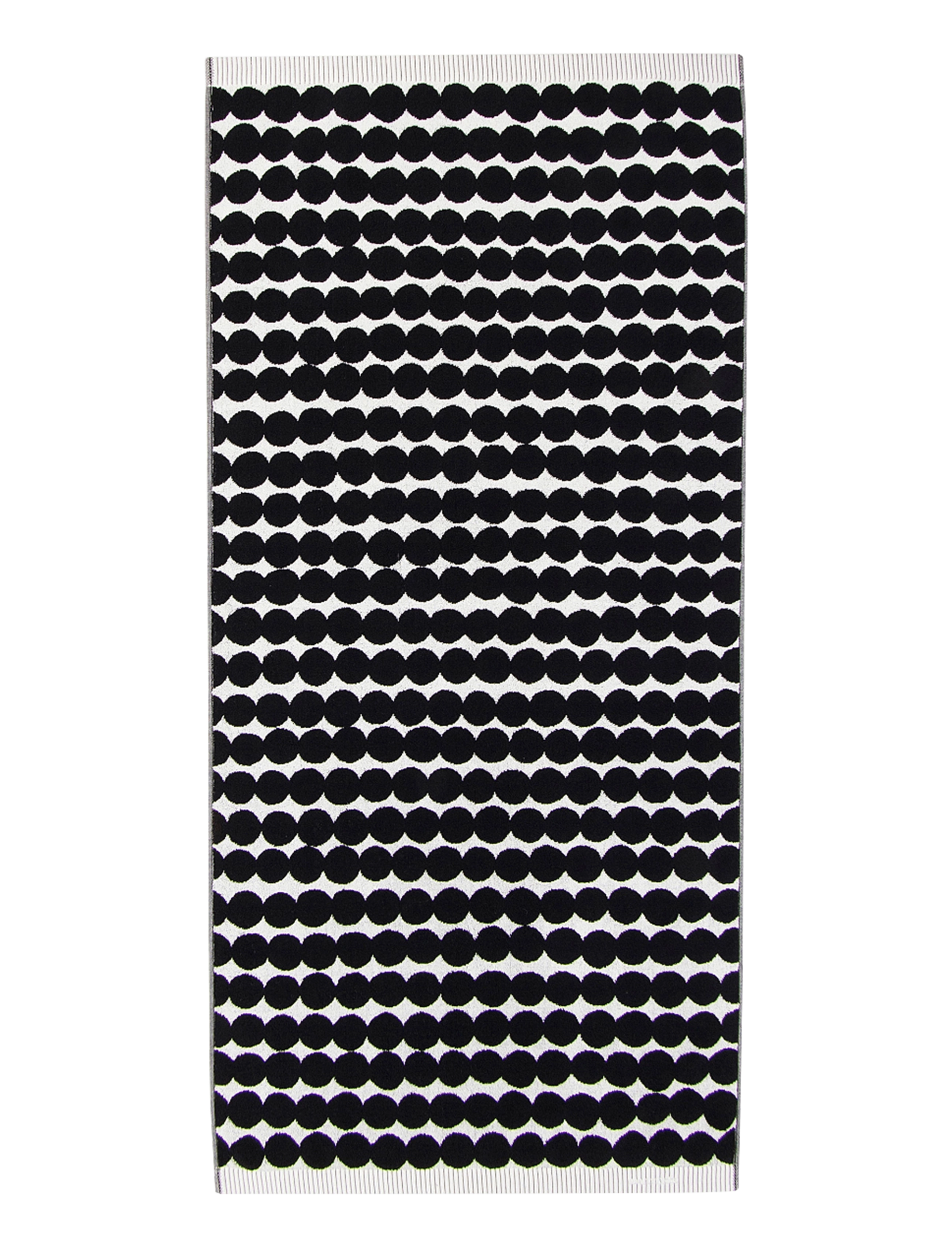 Marimekko Home - RÄSYMATTO BATH TOWEL 70X150 CM - badehåndklær - white, black - 2