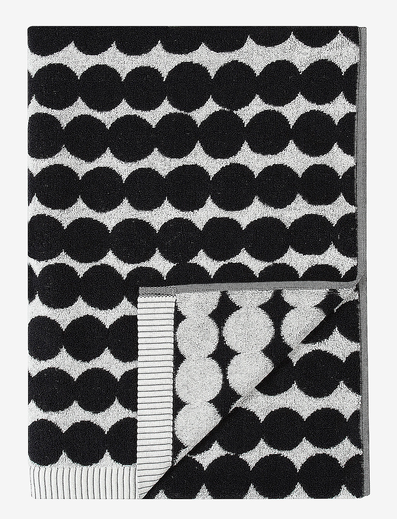 Marimekko Home - RÄSYMATTO BATH TOWEL 70X150 CM - badetücher - white, black - 0
