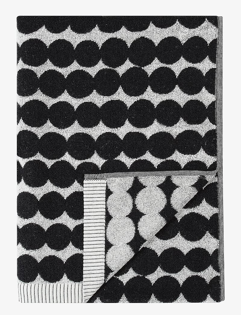 Marimekko Home - RÄSYMATTO BATH TOWEL 70X150 CM - badetücher - white, black - 0