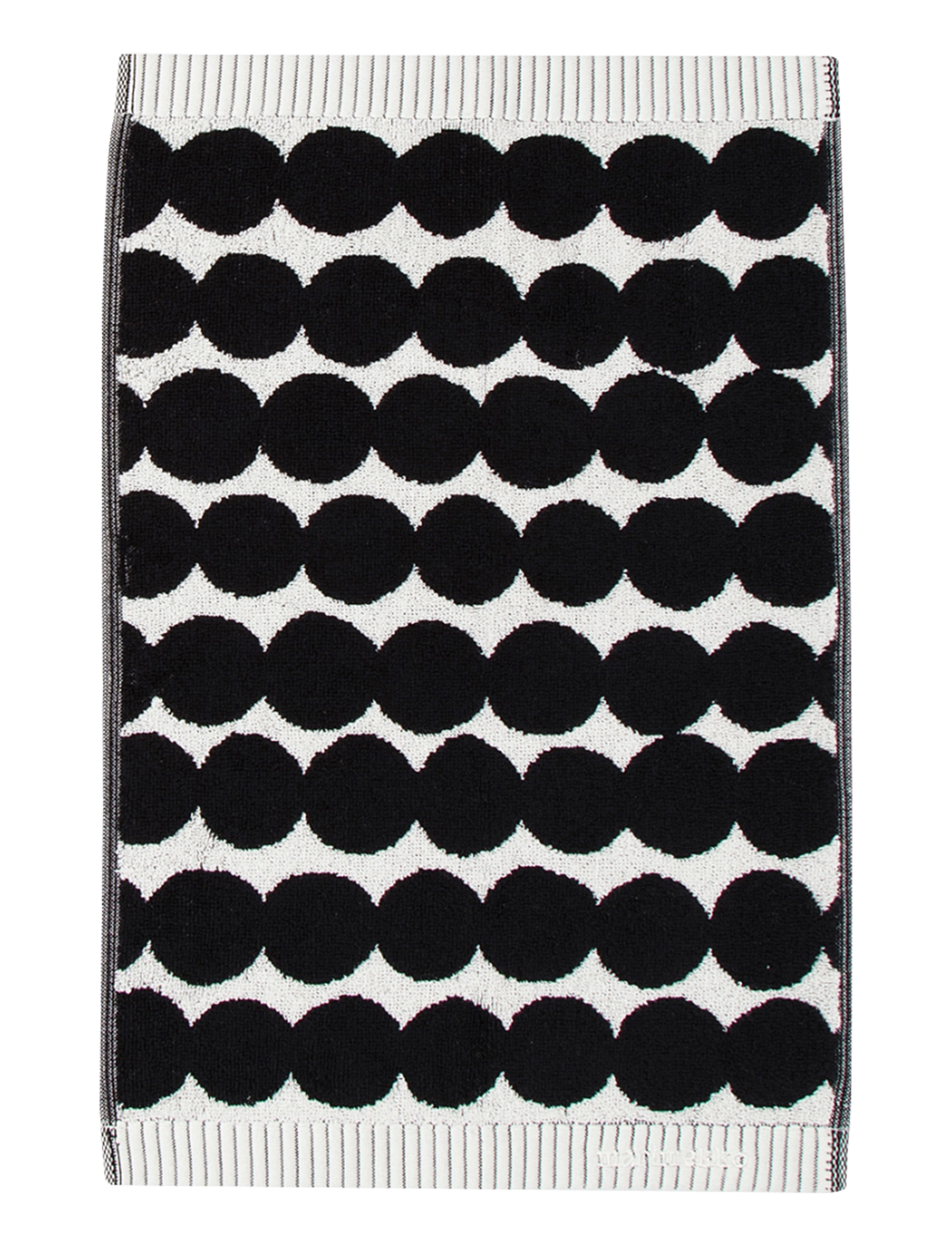 Marimekko Home - RÄSYMATTO GUEST TOWEL 30X50 - gestahandklæði - white, black - 2