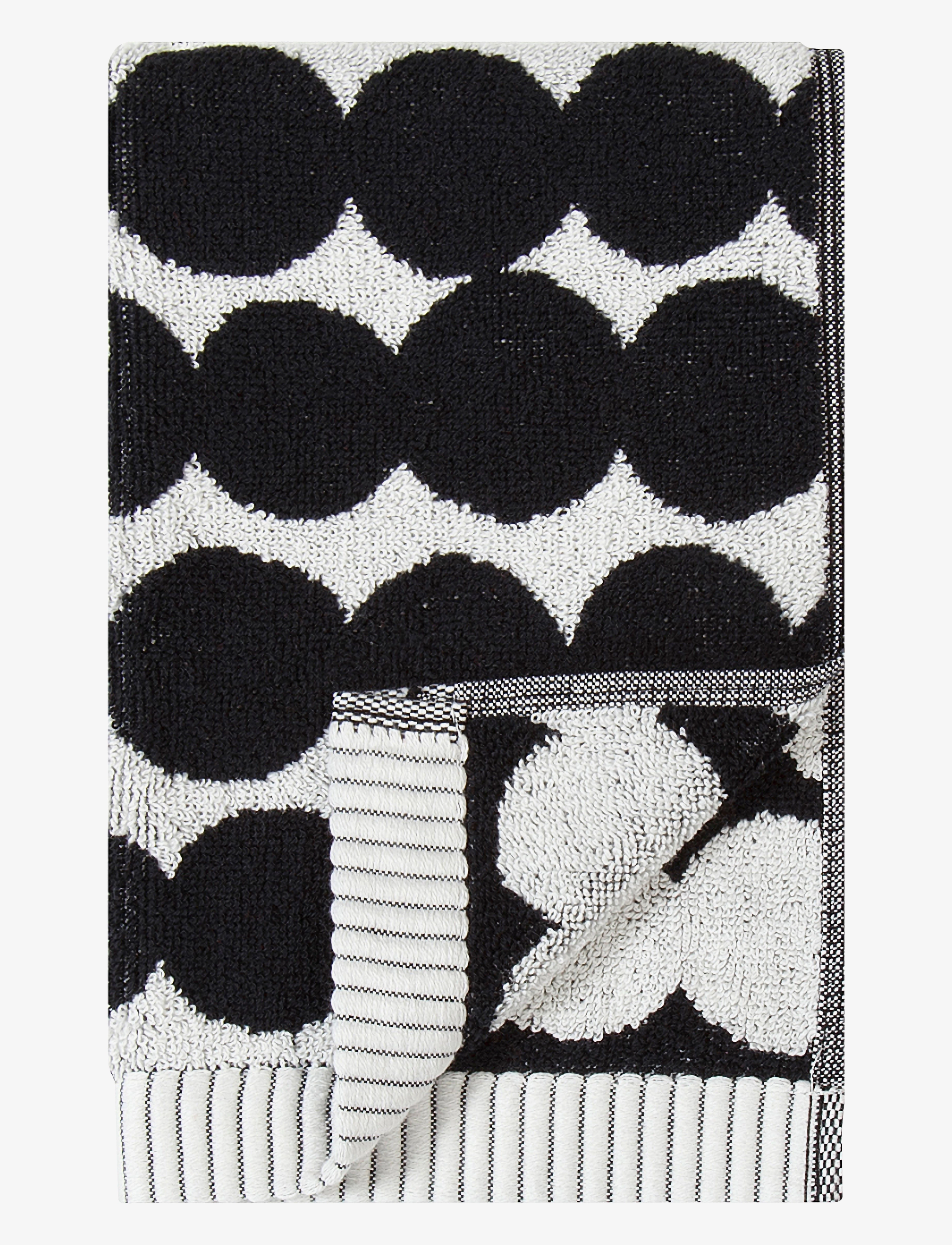Marimekko Home Räsymatto Guest Towel 30X50, Guest Håndklæde, Sort, Str: 30X50CM