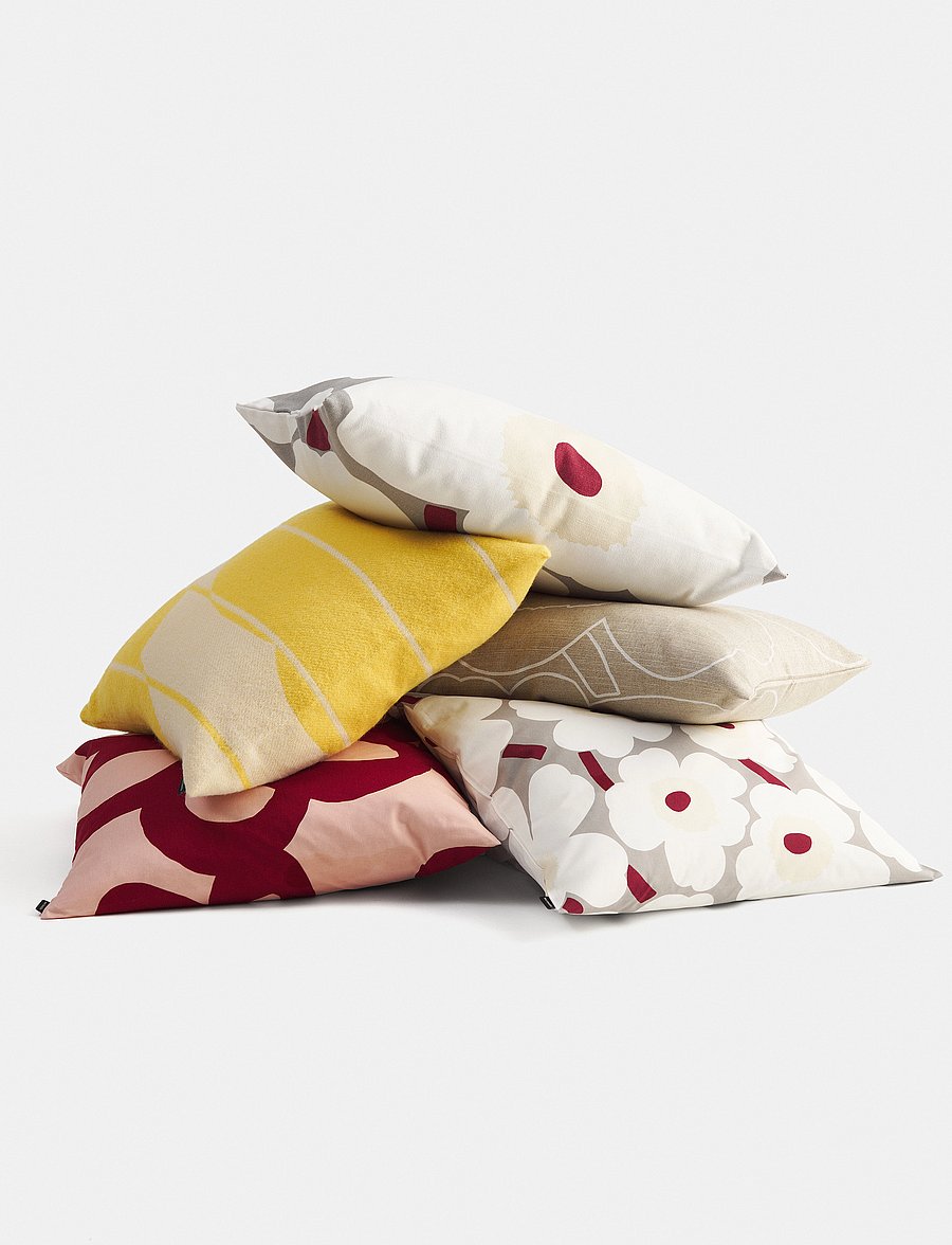 Marimekko Home - PIIRTO UNIKKO C.COVER 40X60 CM - kussenovertrekken - sand, white - 0