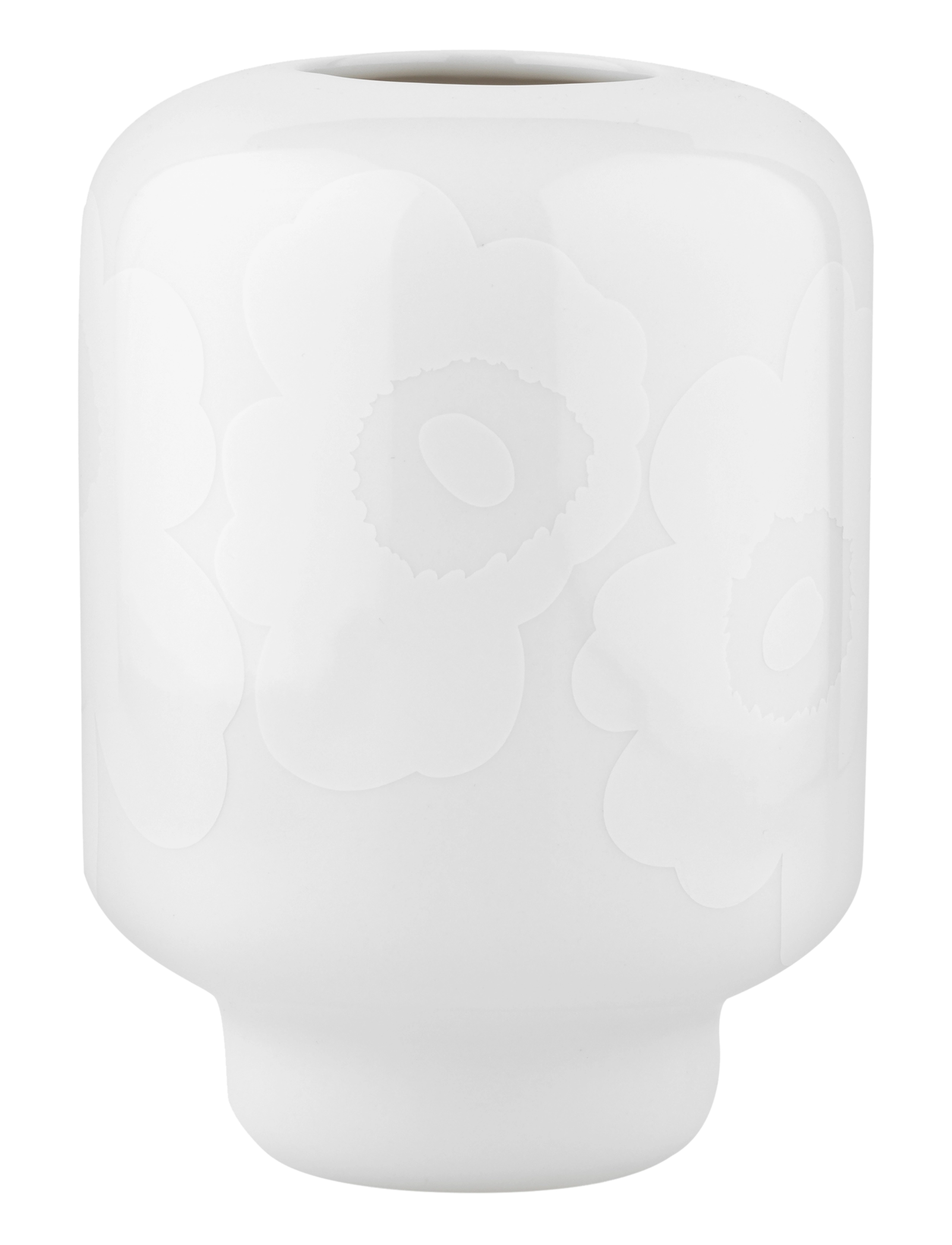 Marimekko Home - UNIKKO CERAMIC VASE 18CM - white, white - 1