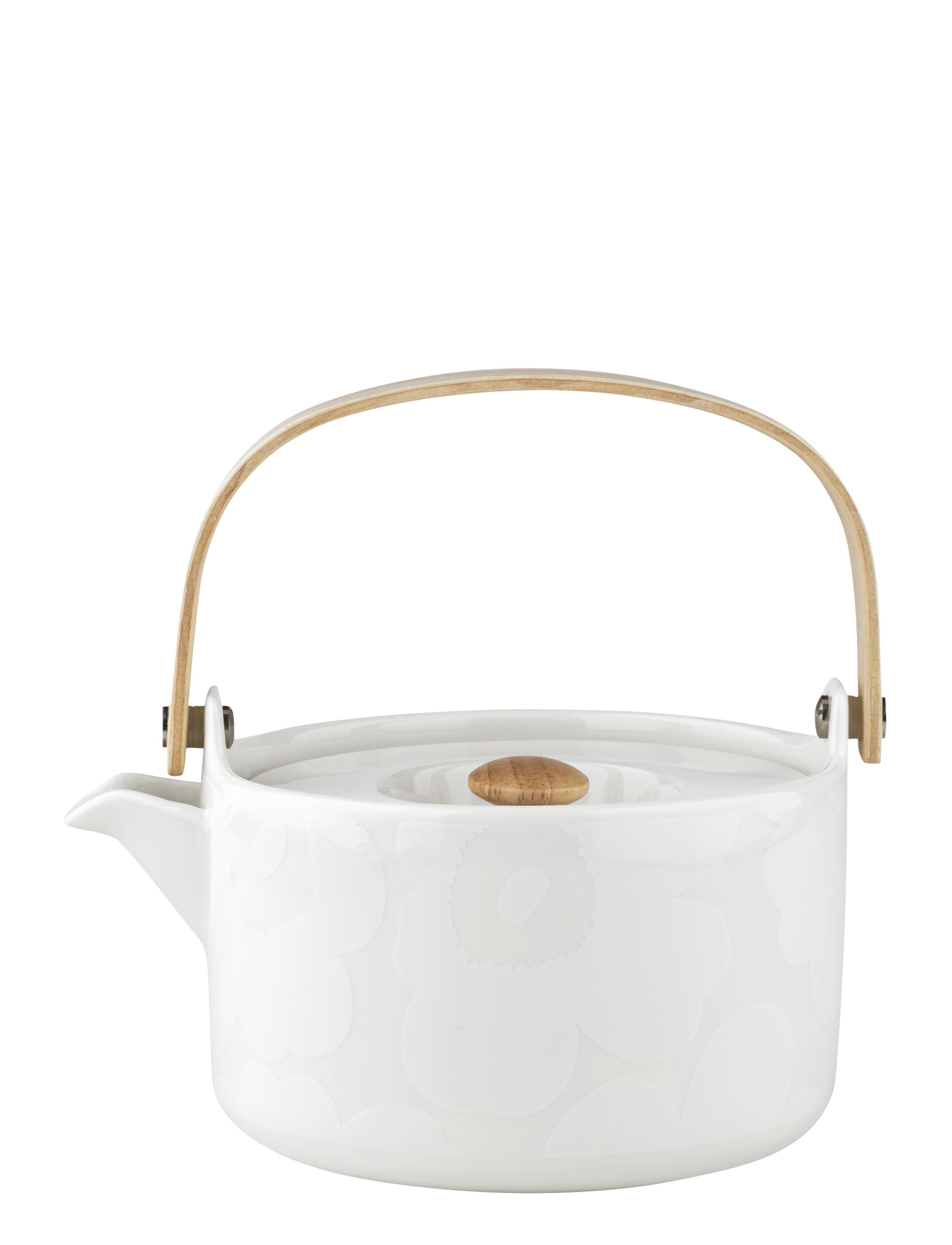 Marimekko Home Unikko Tea Pot 7 Dl, Tekande, Hvid, Str: 7 dl