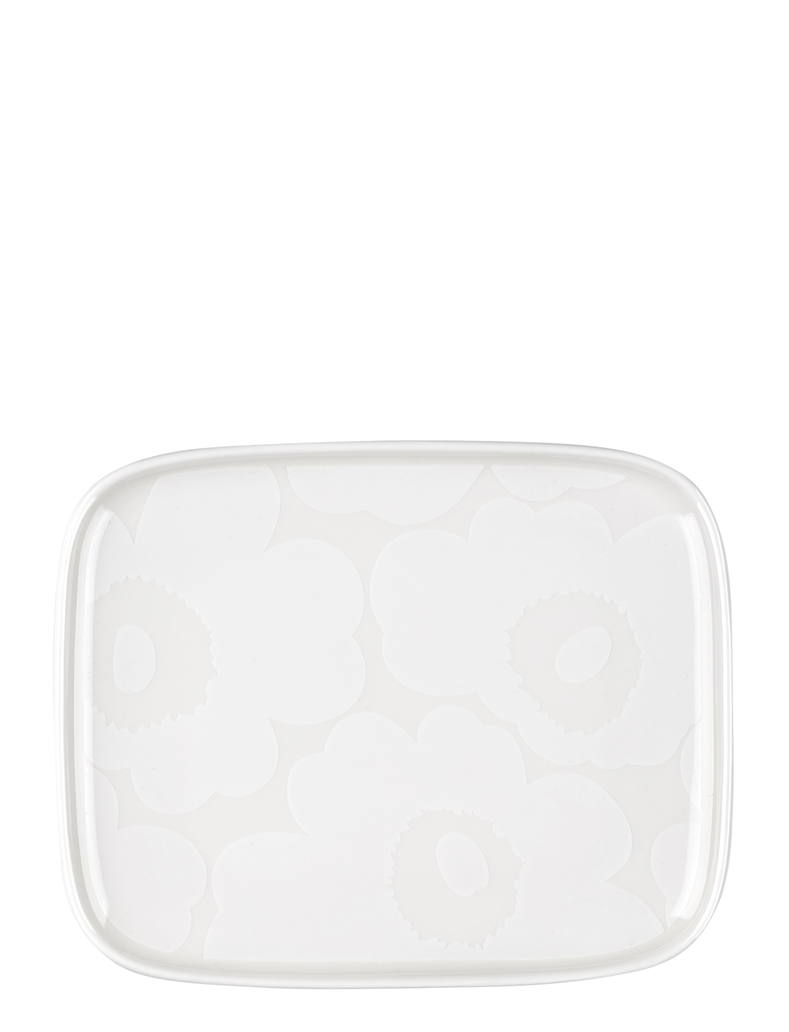 Marimekko Home Unikko Plate 15X12 Cm, Small Plade, Hvid, Str: 15X12CM