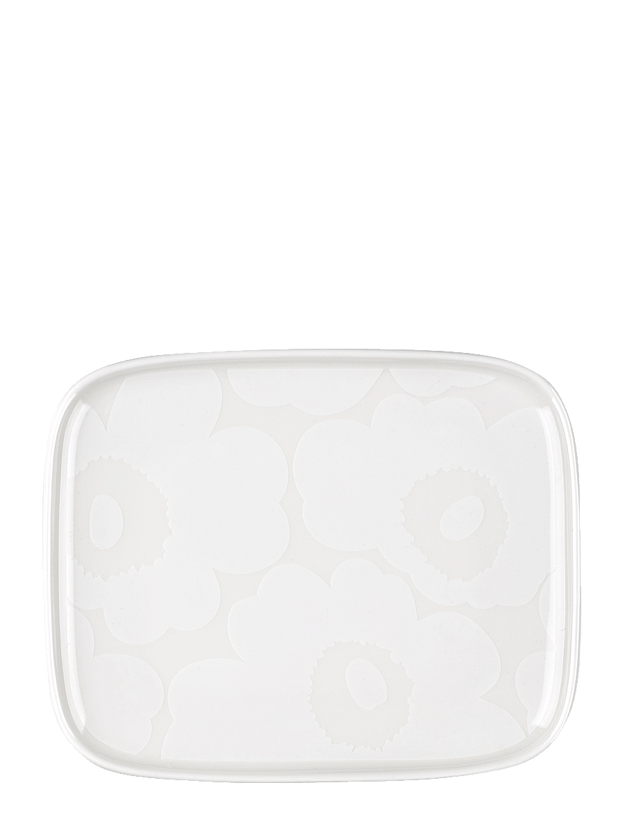 Marimekko Home - UNIKKO PLATE 15X12 CM - madalaimad hinnad - white, white - 0