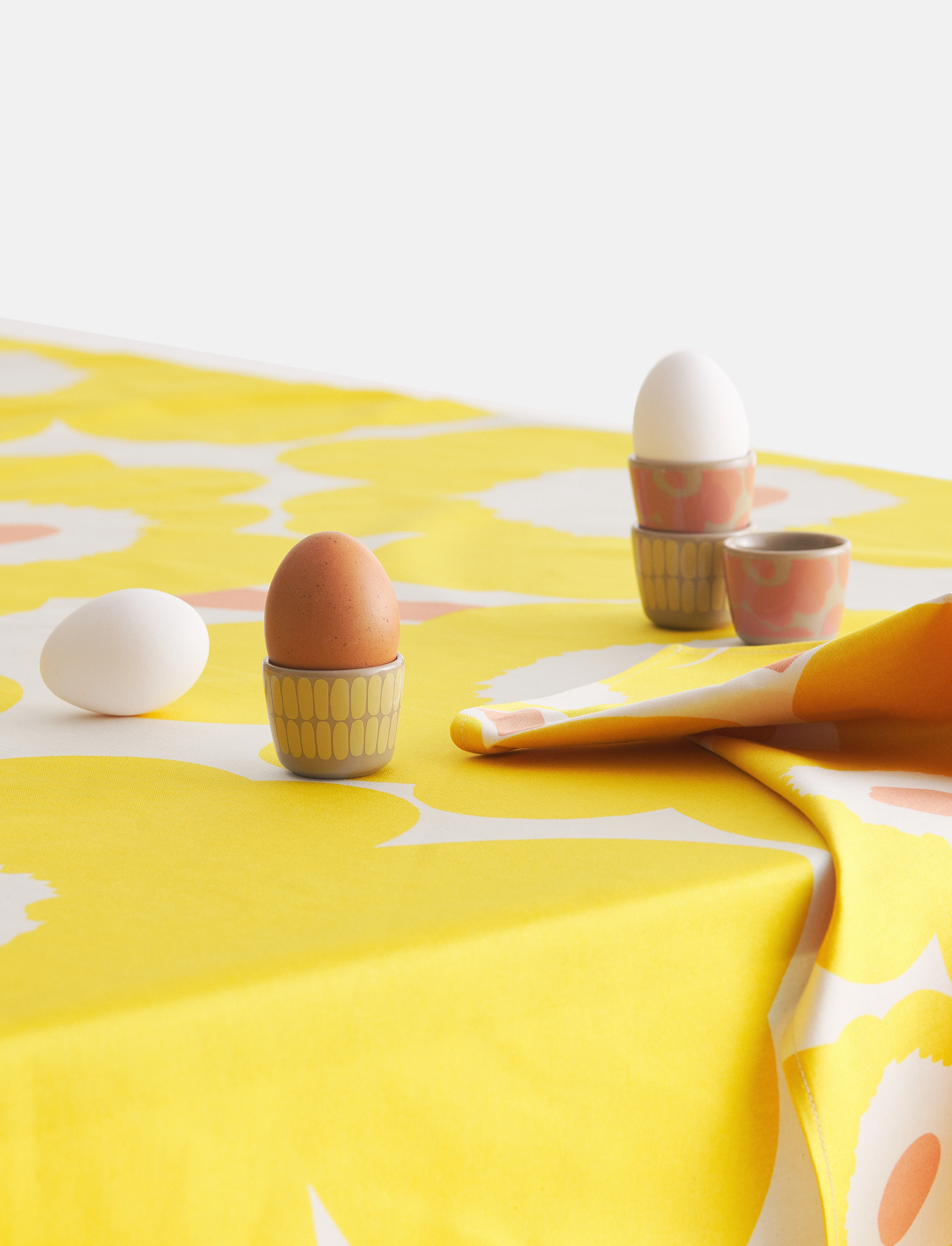 Marimekko Home Pieni Unikko Napkin 3 Pcs, One Size, Yellow, Servietter > Stofservietter, Unisex