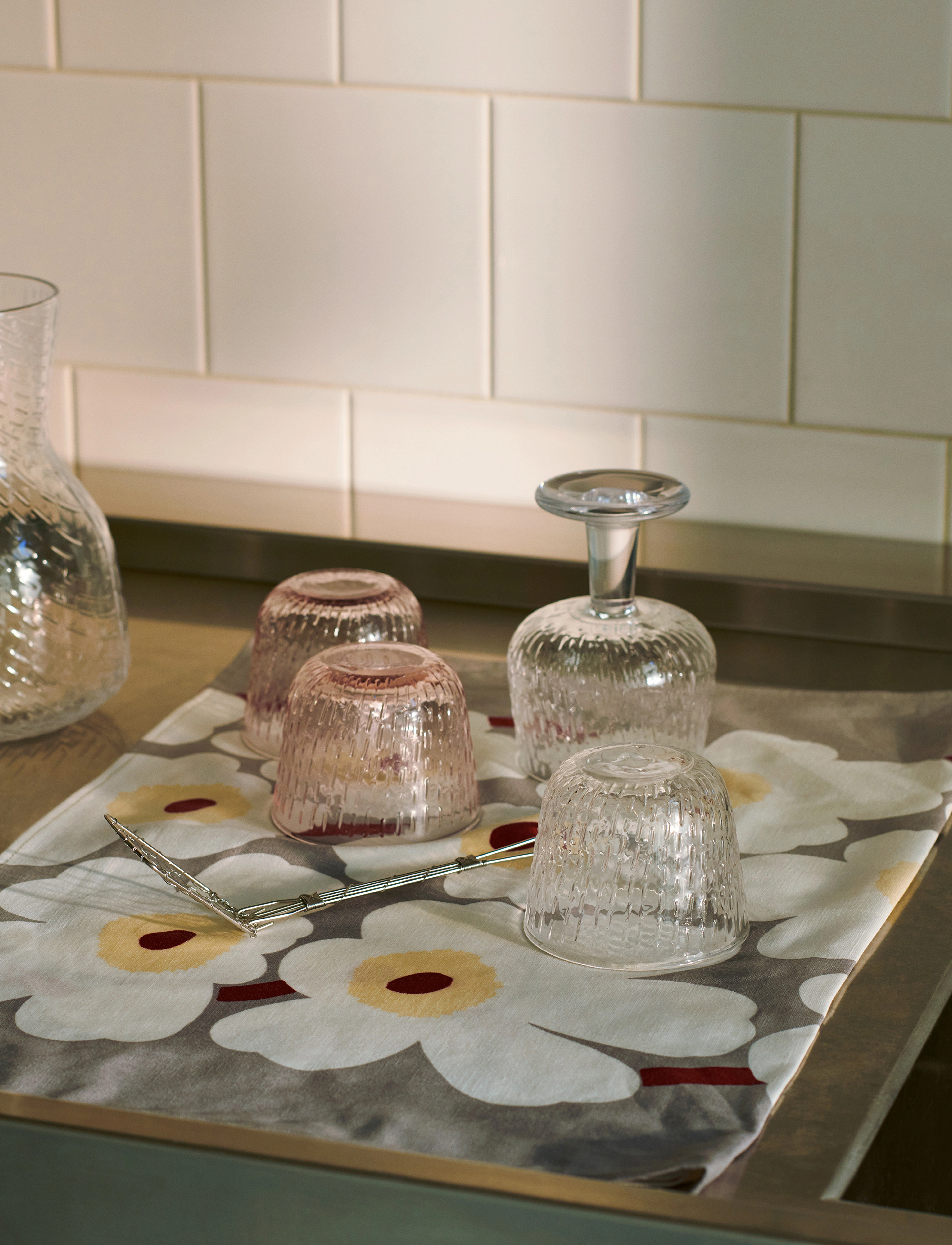 Marimekko Home - SYKSY TUMBLER 2 DL 2 PCS - drikkeglas - mauve - 2