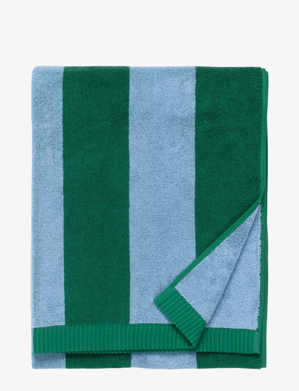 Marimekko Home - JUHLARAITA BATH TOWEL 70X140 - bath towels - green, lt.blue - 0