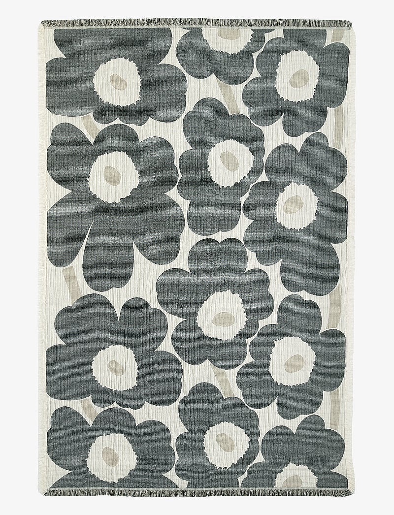 Marimekko Home - UNIKKO JACQUARD THROW 150X220 - köp efter pris - off white, charcoal, sand - 0