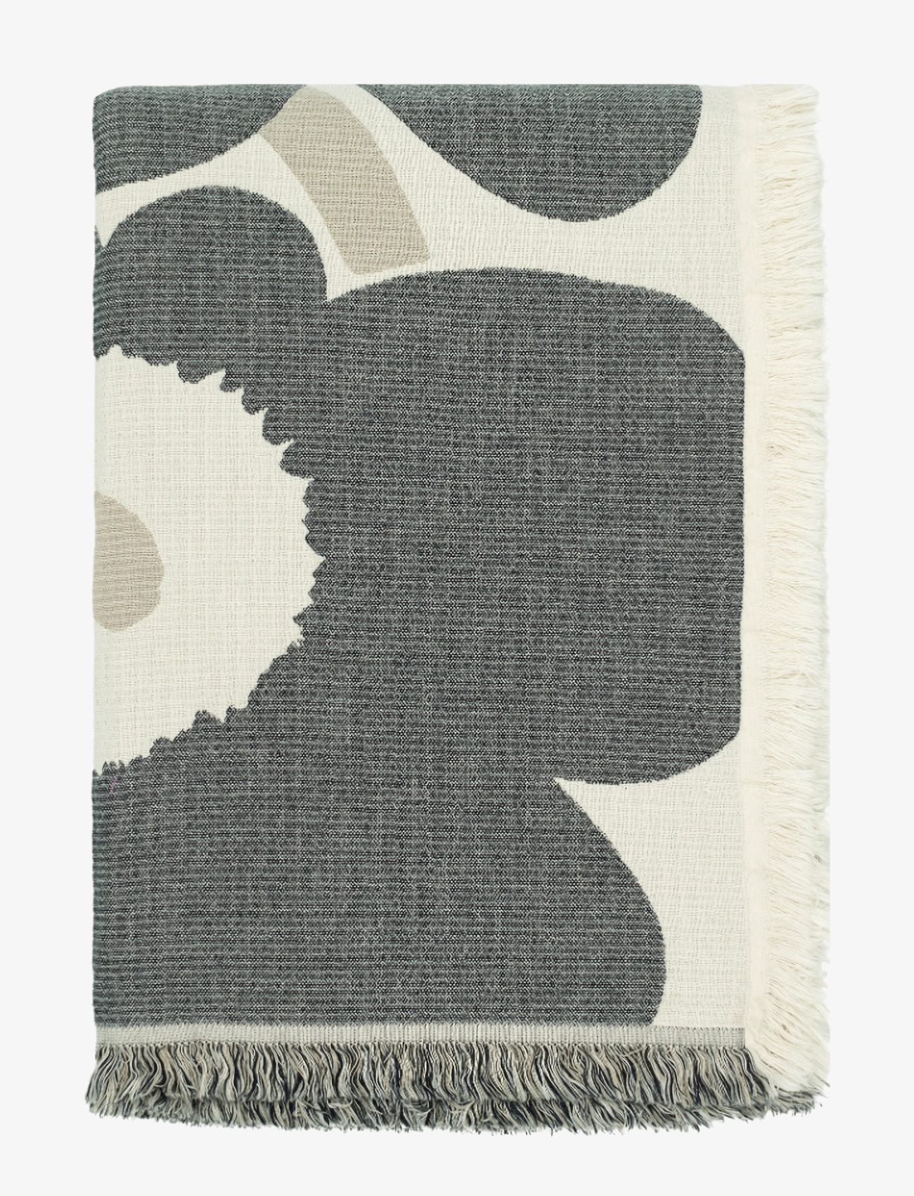 Marimekko Home - UNIKKO JACQUARD THROW 150X220 - decken - off white, charcoal, sand - 1