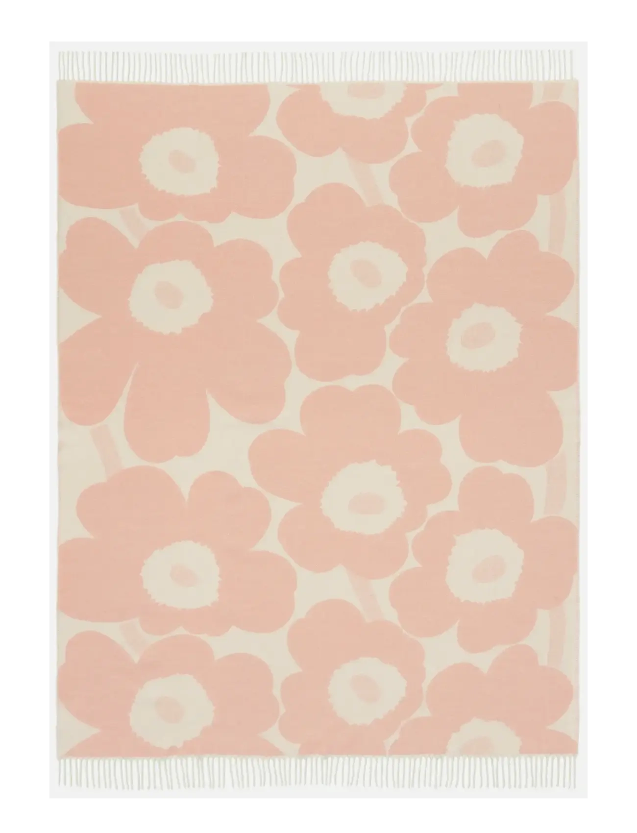 Marimekko Home UNIKKO THROW RWS 130X180 - Huovat & viltit - PINK / pink/rose