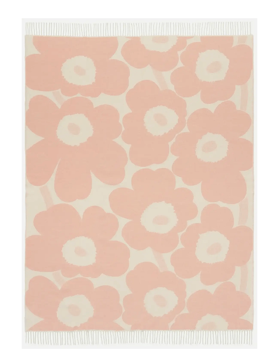 Marimekko Home - UNIKKO THROW RWS 130X180 - tekstiilid välitingimustes - pink - 0