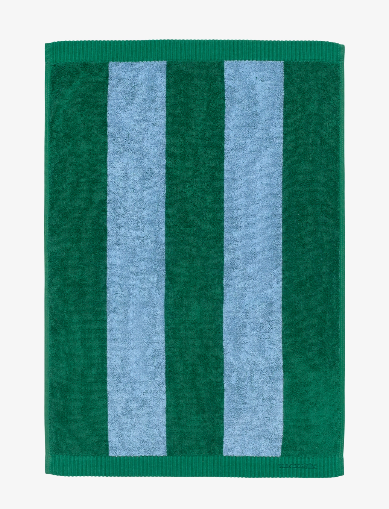 Marimekko Home - JUHLARAITA HAND TOWEL 50X70 CM - håndklæder - green, lt.blue - 1