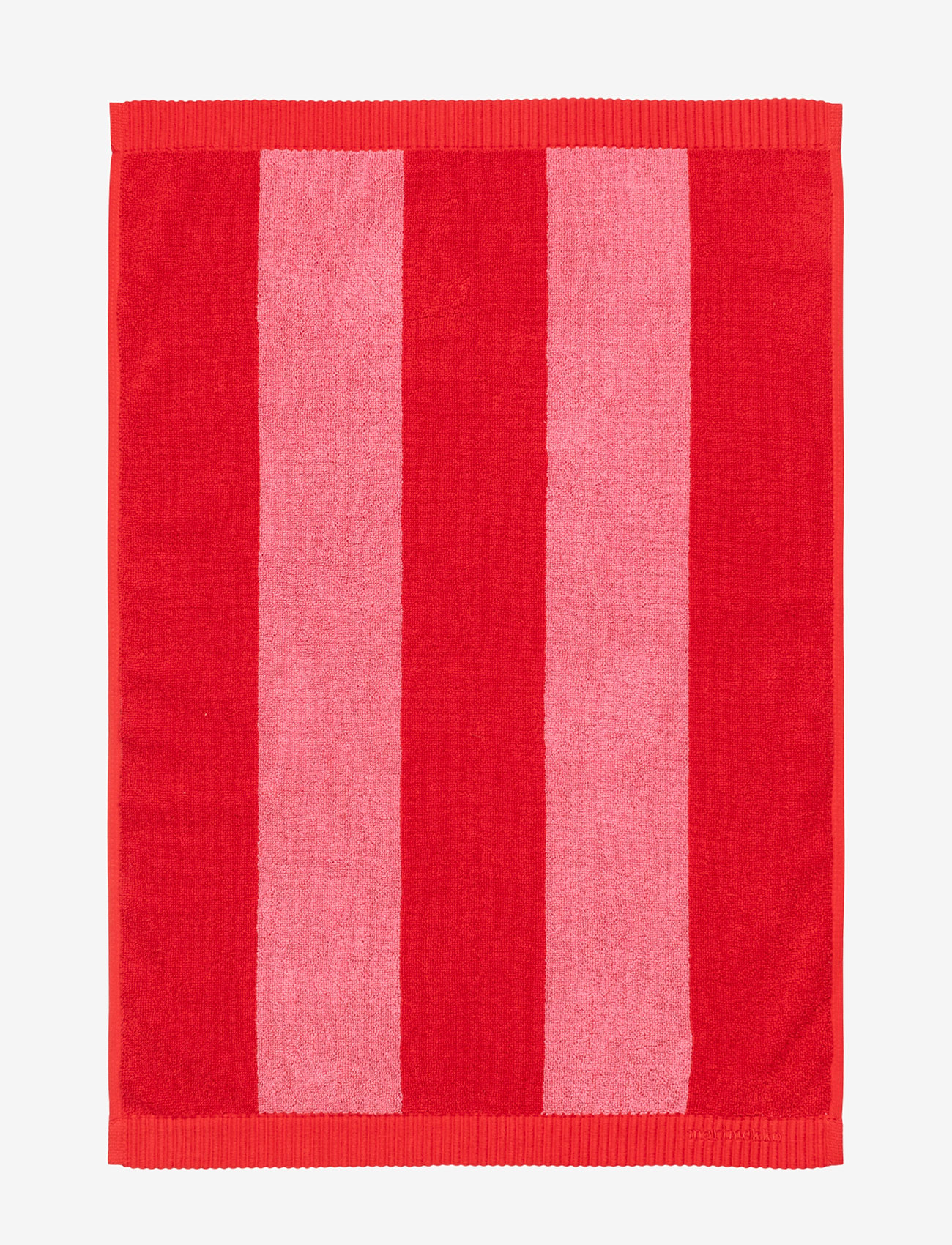 Marimekko Home - JUHLARAITA HAND TOWEL 50X70 CM - handtücher - red, pink - 1
