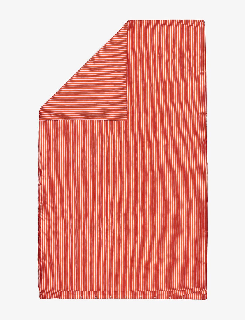 Marimekko Home - PICCOLO DC 135/140X200 CM - duvet covers - warm orange, pink - 0