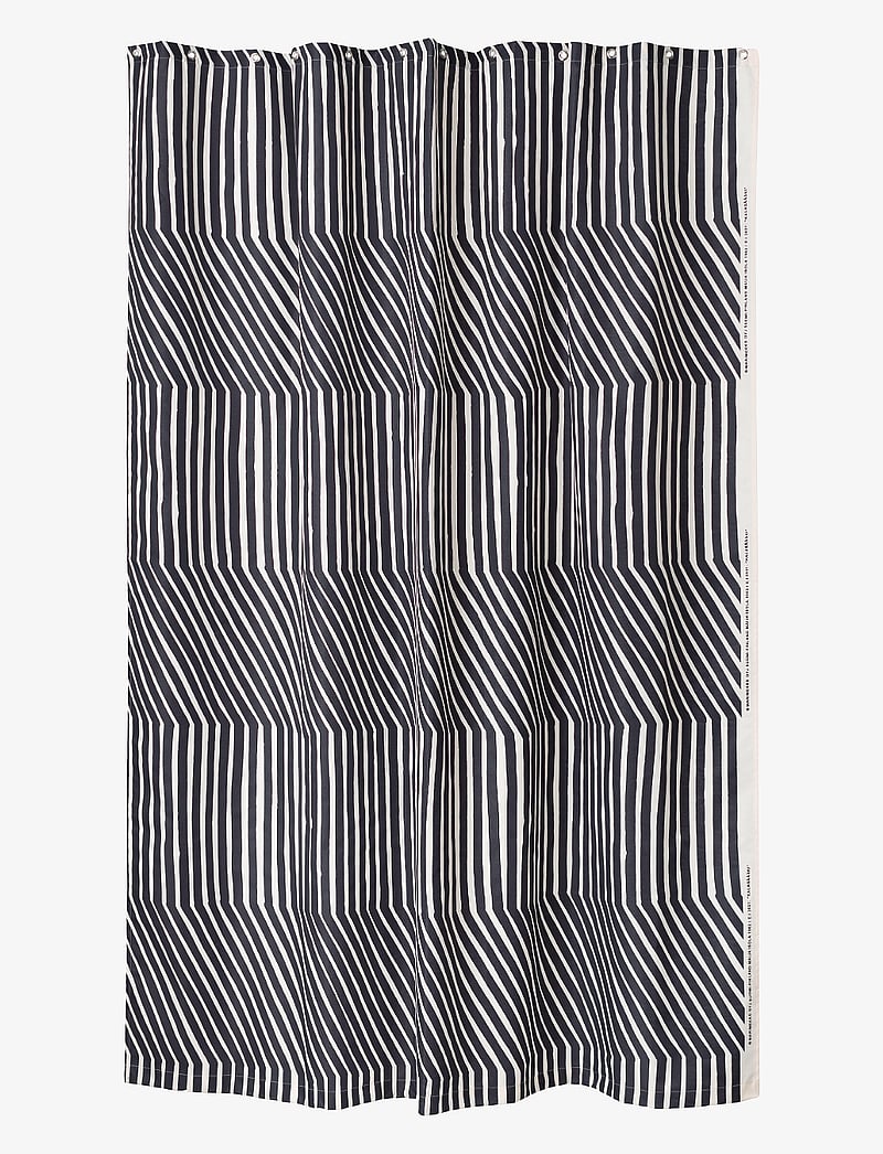Marimekko Home - KALASÄÄSKI SHOWER CURT.180X200 - osta hinna alusel - off white, charcoal - 1