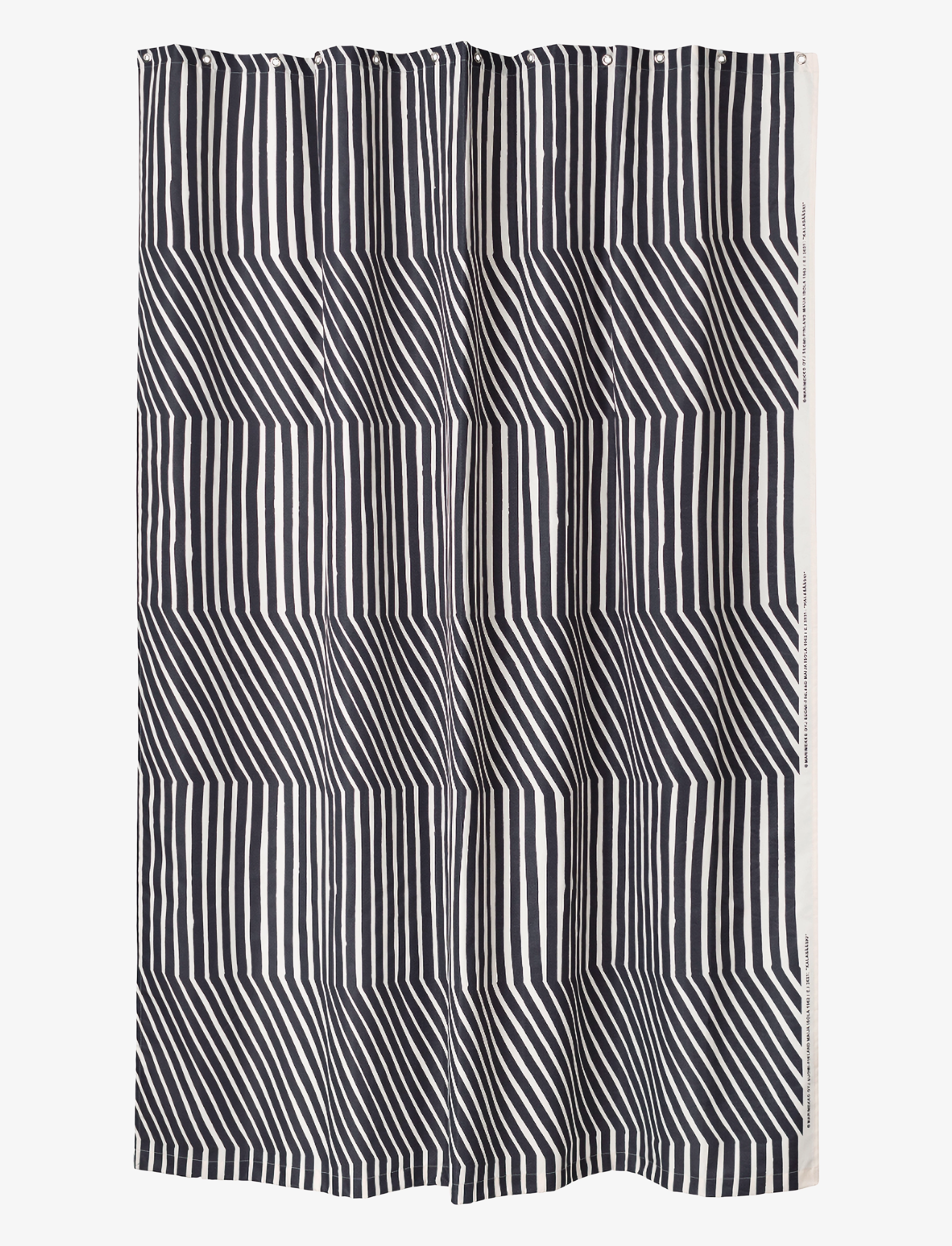 Marimekko Home - KALASÄÄSKI SHOWER CURT.180X200 - dusjforheng - off white, charcoal - 1