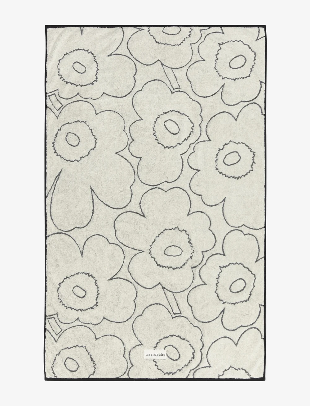Marimekko Home - PIIRTO UNIKKO B.TOWEL 100X160 - yli 100 € - ivory, black - 1
