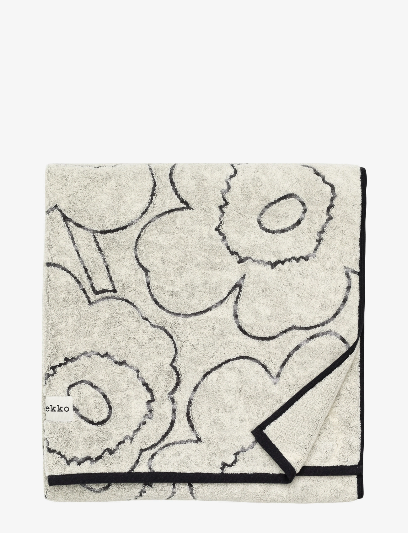 Marimekko Home Piirto Unikko B.towel 100X160, Bath Håndklæde, Creme, Str: 100X160CM