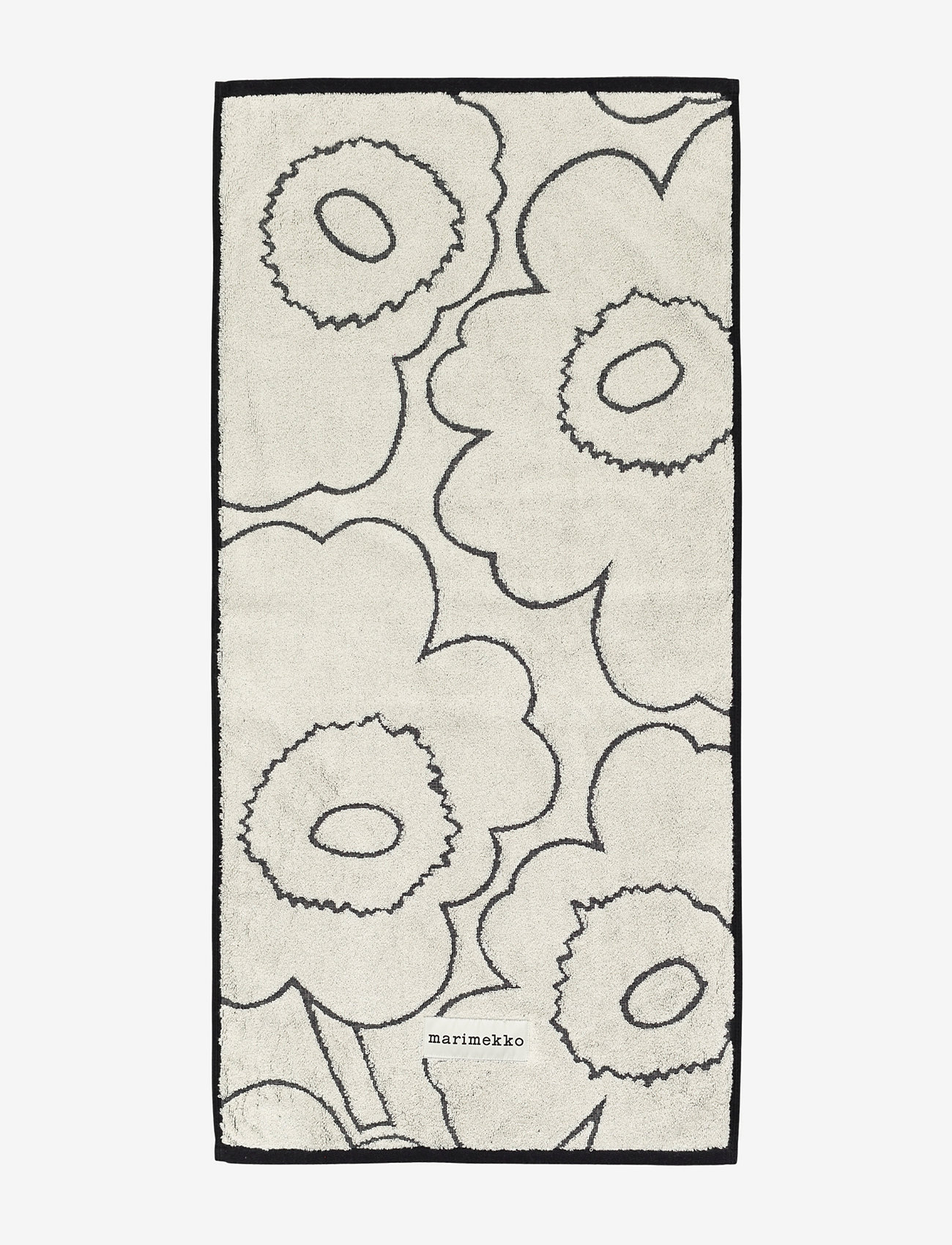 Marimekko Home - PIIRTO UNIKKO HAND TOWEL50X100 - roku dvieļi - ivory, black - 1