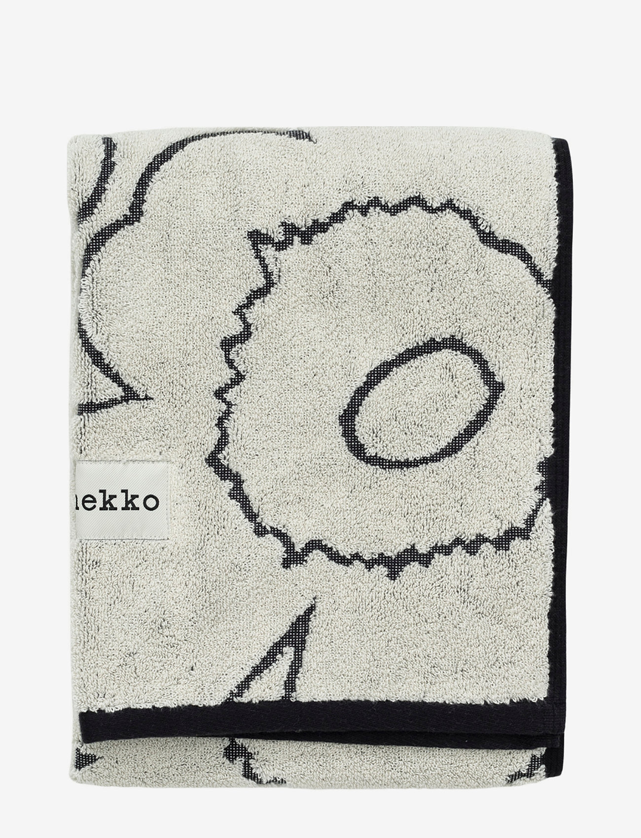 Marimekko Home - PIIRTO UNIKKO HAND TOWEL50X100 - roku dvieļi - ivory, black - 0