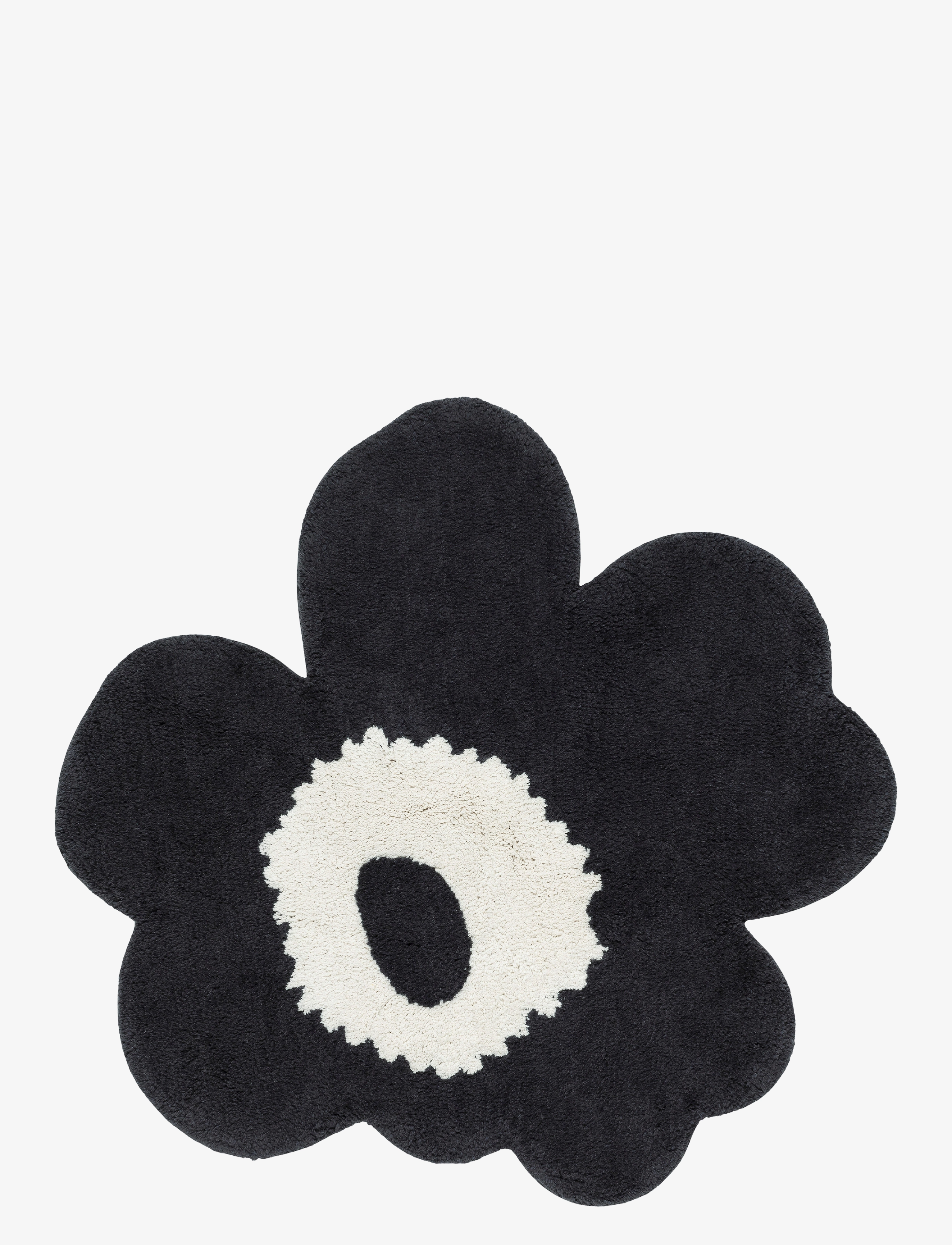 Marimekko Home - UNIKKO TERRY BATH MAT 73X74 CM - teppiche - charcoal, off white - 1