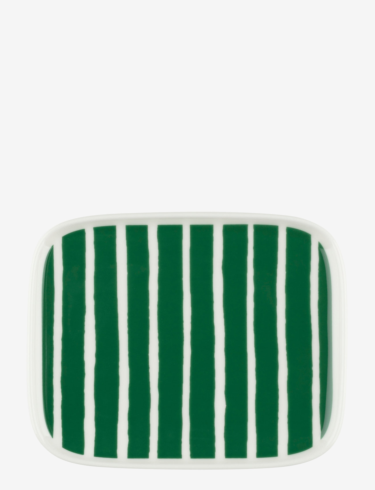 Marimekko Home - PICCOLO PLATE 15X12 CM - nach preis einkaufen - white, green - 0