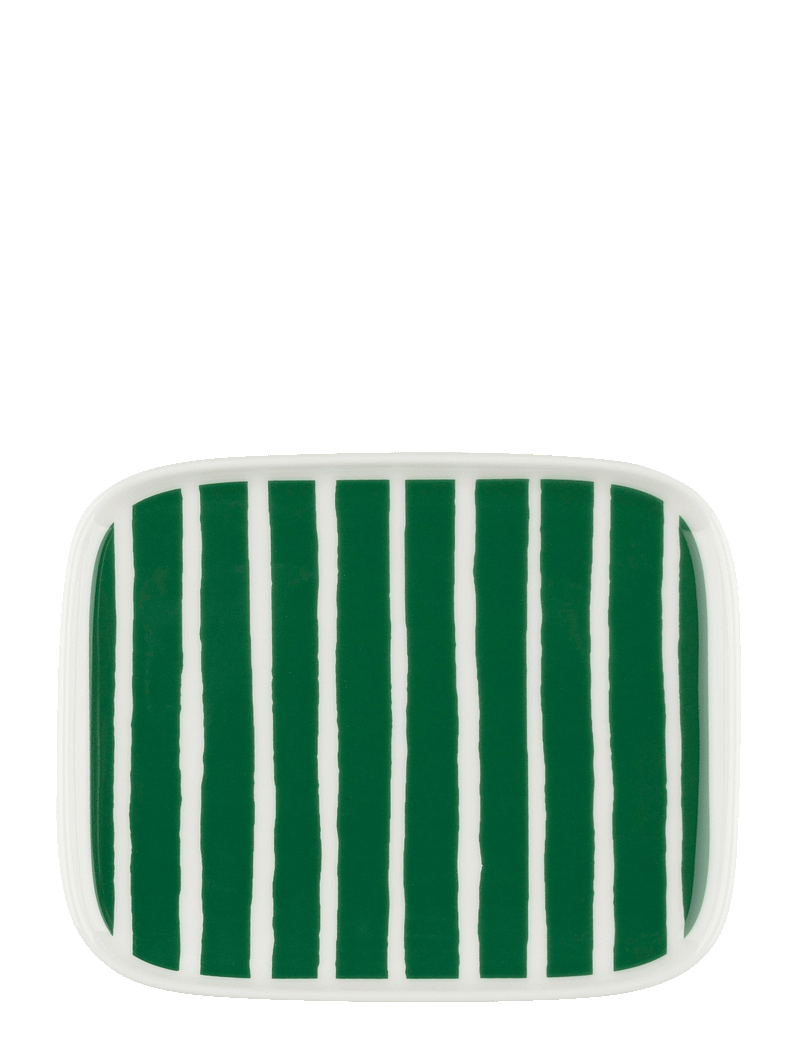 Marimekko Home - PICCOLO PLATE 15X12 CM - nach preis einkaufen - white, green - 0