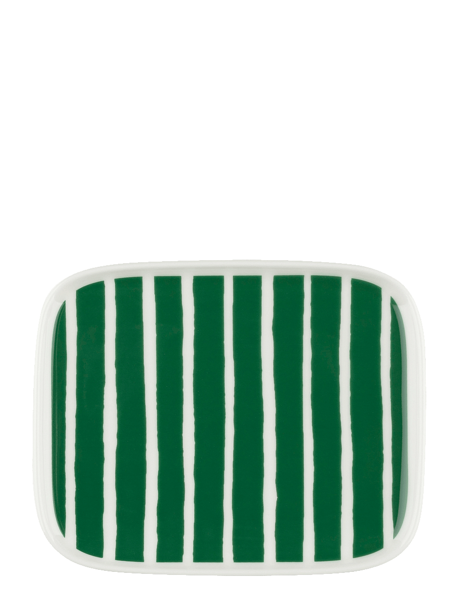 Marimekko Home - PICCOLO PLATE 15X12 CM - white, green - 0