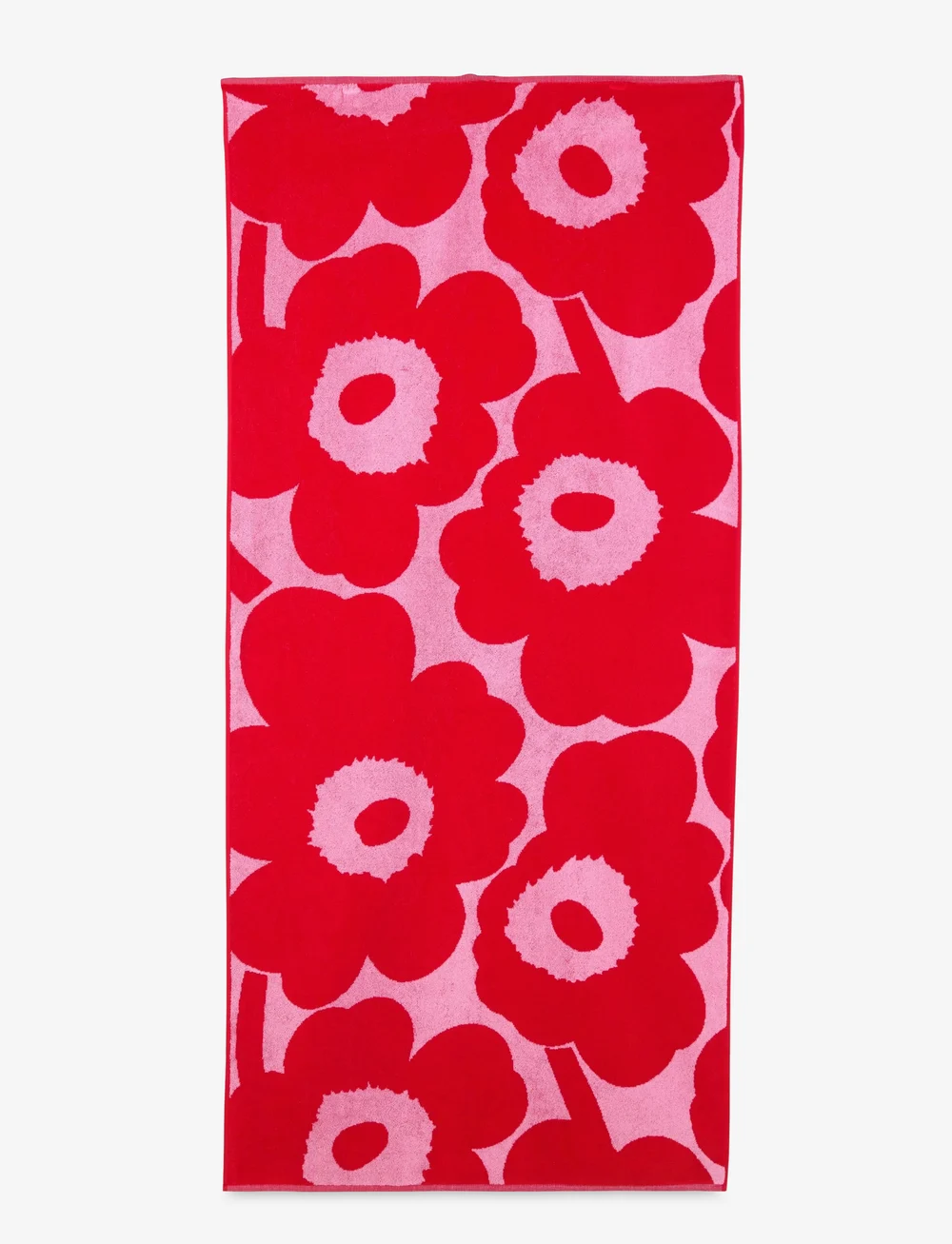 Marimekko Home - UNIKKO BATH TOWEL 70X150 CM - badehåndklæder - pink, red - 1