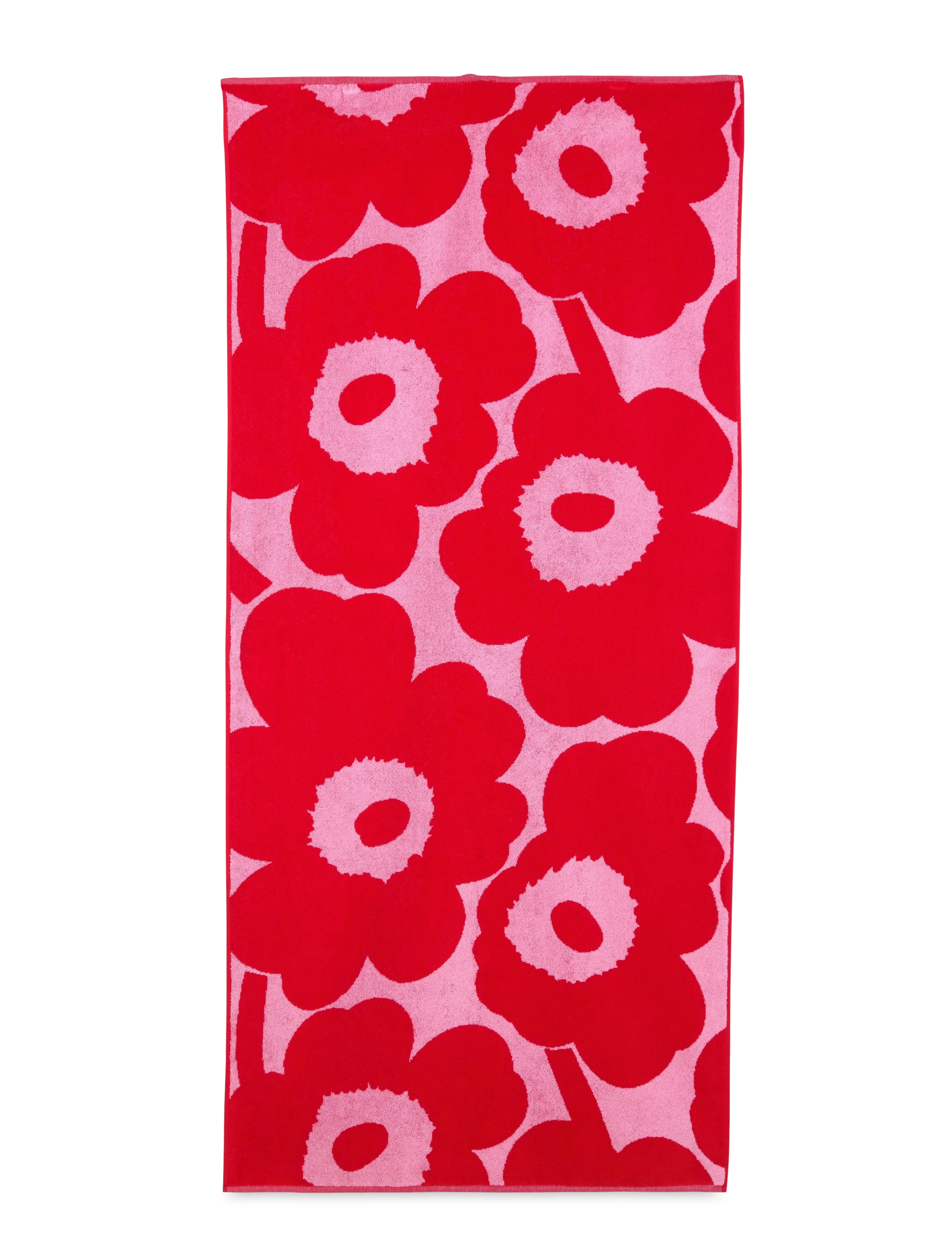 Marimekko Home - UNIKKO BATH TOWEL 70X150 CM - badehåndklæder - pink, red - 1