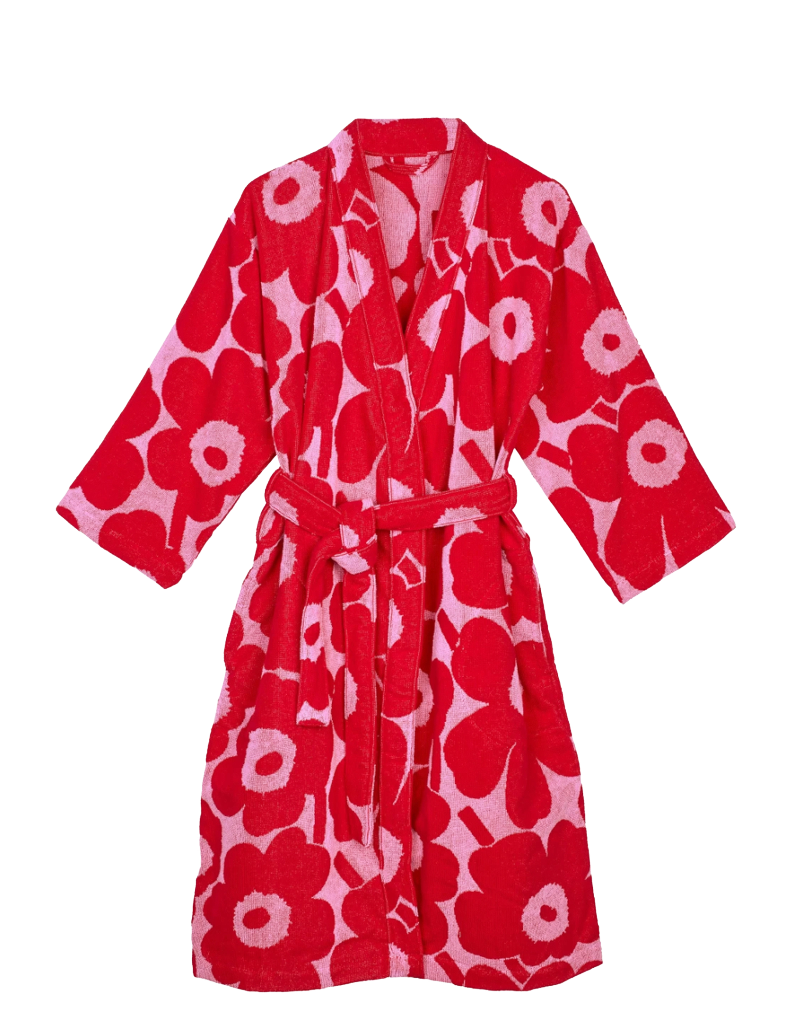 MARIMEKKO Einrichtung Unikko Bath Morgenmantel Pink - S - Damen