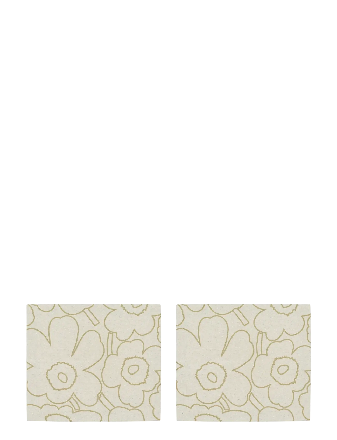 Marimekko Home P.PIIRTO UNIKKO PLACE MAT 2PCS - Tekstiilid - LINEN, GOLD / beige
