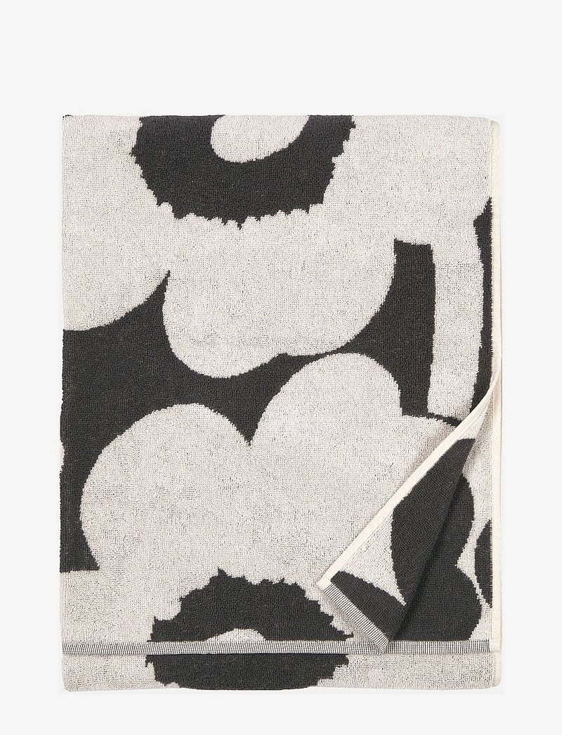 Marimekko Home - UNIKKO BATH TOWEL 70X150CM - vonios rankšluosčiai - charcoal, off white - 0